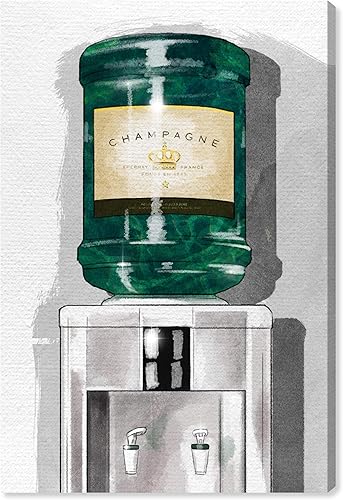 The Oliver Gal Artist Co. Drinks and Spirits - Lienzo decorativo para pared con texto en inglés «All About The Champagne», decoración del hogar, 20 disponible en Yaxa Costa Rica
