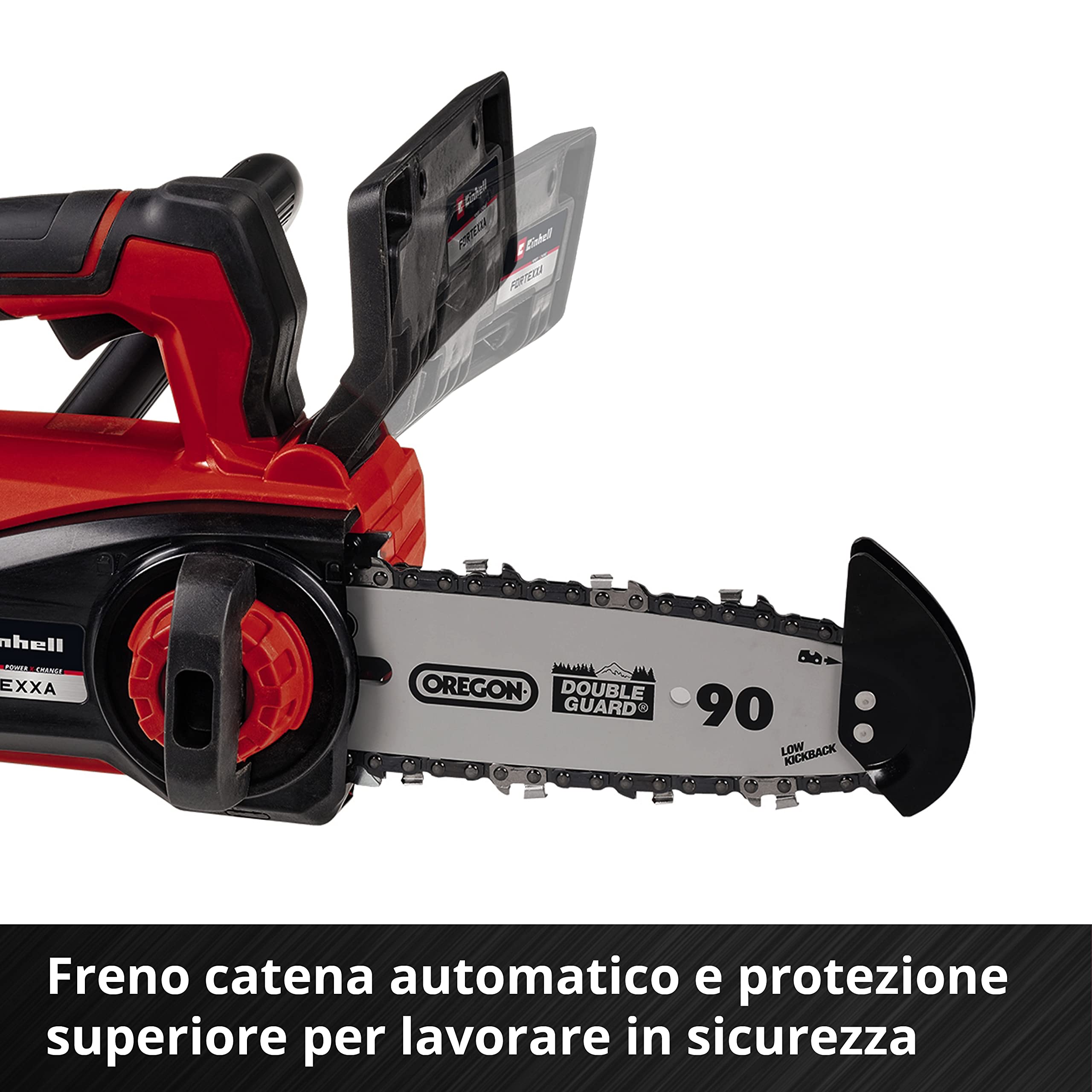 Einhell Professional Motosega da potatura a batt. FORTEXXA 18/20 TH Power X-Change (ioni di litio, motore senza spazzole, barra e catena OREGON, max 3.800 min-1 no batteria e caricabatteria)