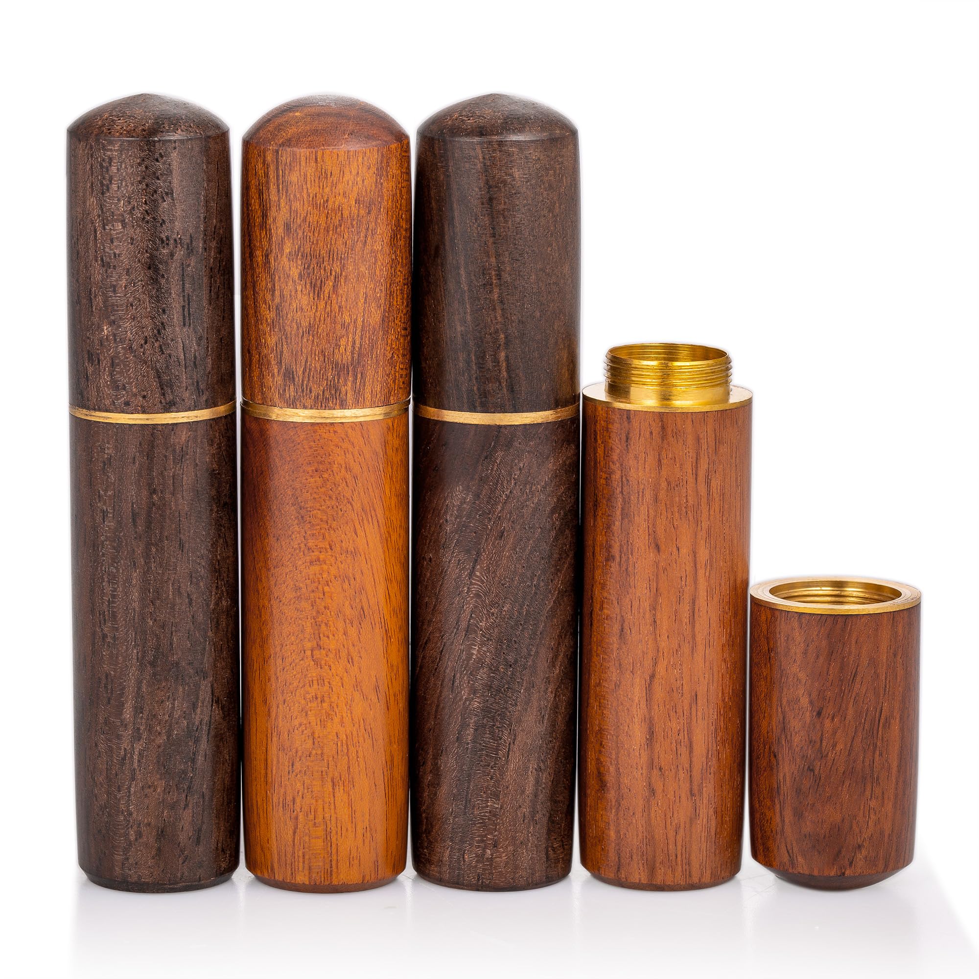 Gredstar Mini Scattering Tubes Rosewood Cremation Urn for Human Ashes, Portable Wood Ashes Holder for Ash Scattering Ceremony, Memorial Urns (Uncarved)