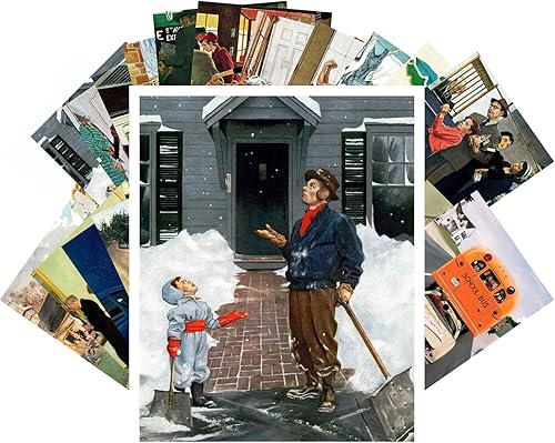 PIXILUV Postales vintage 24 piezas divertidas dibujos animados escenas de amor broma saludos tarjetas retro REPRINT