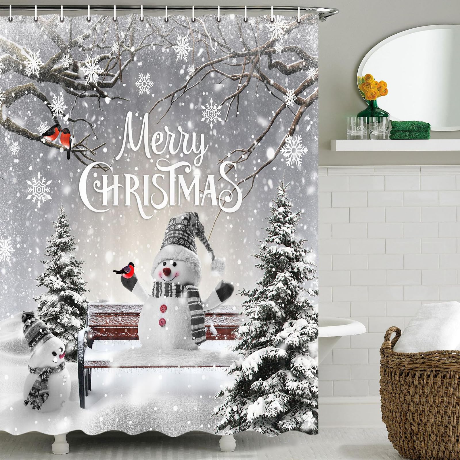 Rideau De Douche En Polyester Imperméable Pour La Maison Ou La Salle De