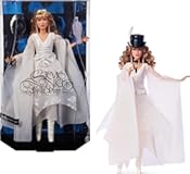 Barbie Signature Doll, Stevie Nicks Bella Donna Collectible Wearing Flowing White Dress with Hat & Mic Accessories, Includes Doll Stand
