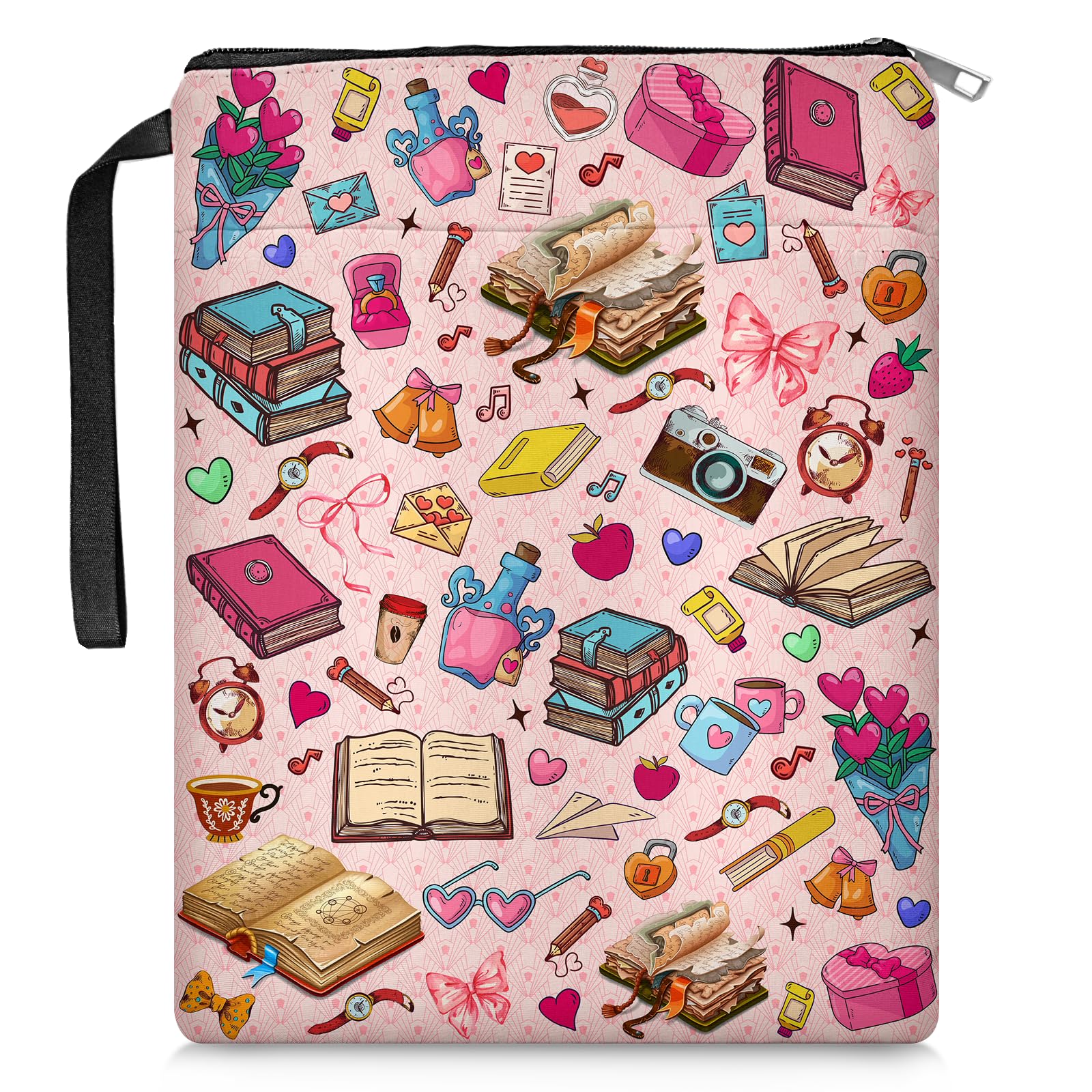 Book Sleeve for Book Lovers, Book Sleeves with Zipper, Book Covers for Paperbacks, Book Sleeve Gifts, Reading Book Cover for Young Adults, Gifts for