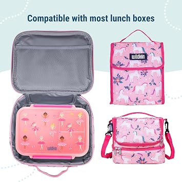 Wildkin Reusable Food Container for Kids Airtight, Leak Resistant, Dishwasher Safe - Ballerina