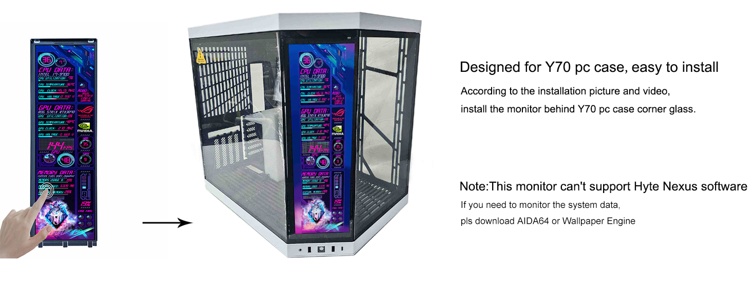 Amazon.com: VSDISPLAY 14.5 Inch Touch Monitor for Y70 Computer