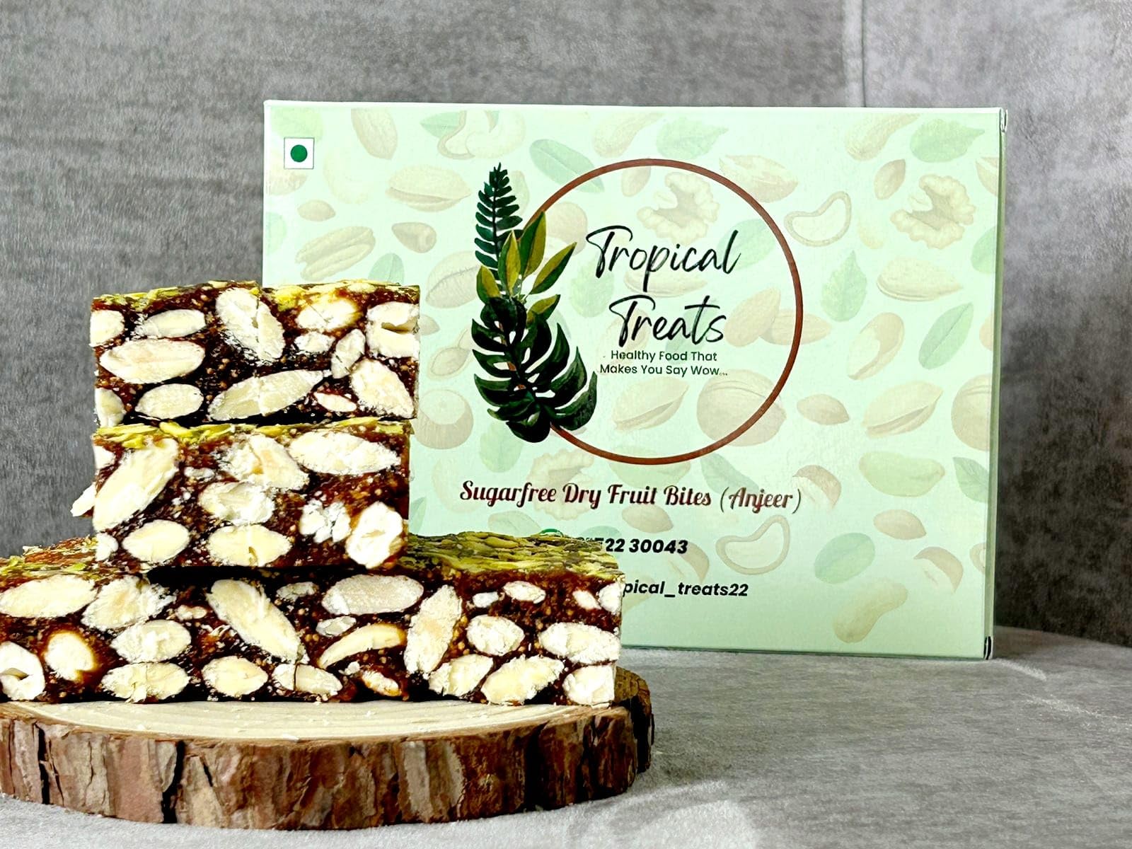 TROPICAL TREATS Sugarfree Dryfruit Barfi/Anjeer Dry Fruit Barfi/Fig Barfi/Dryfruit Punch/Sugarfree Barfi/Dry Fruit Mithai (500Gram) (B0C9X38FYB) Amazon Price History, Amazon Price Tracker