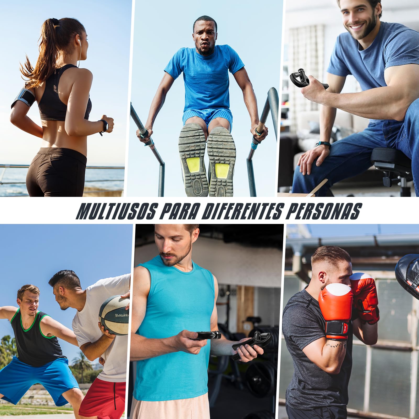 Hand Grip, Antebrazos Fortalecer con FuncióN de Conteo,Fortalecedor de Agarre con Resistencia Ajustable 5-60kg,Fortalecedores de Mano para Entrenar El Agarre,Dedos, La MuñEca