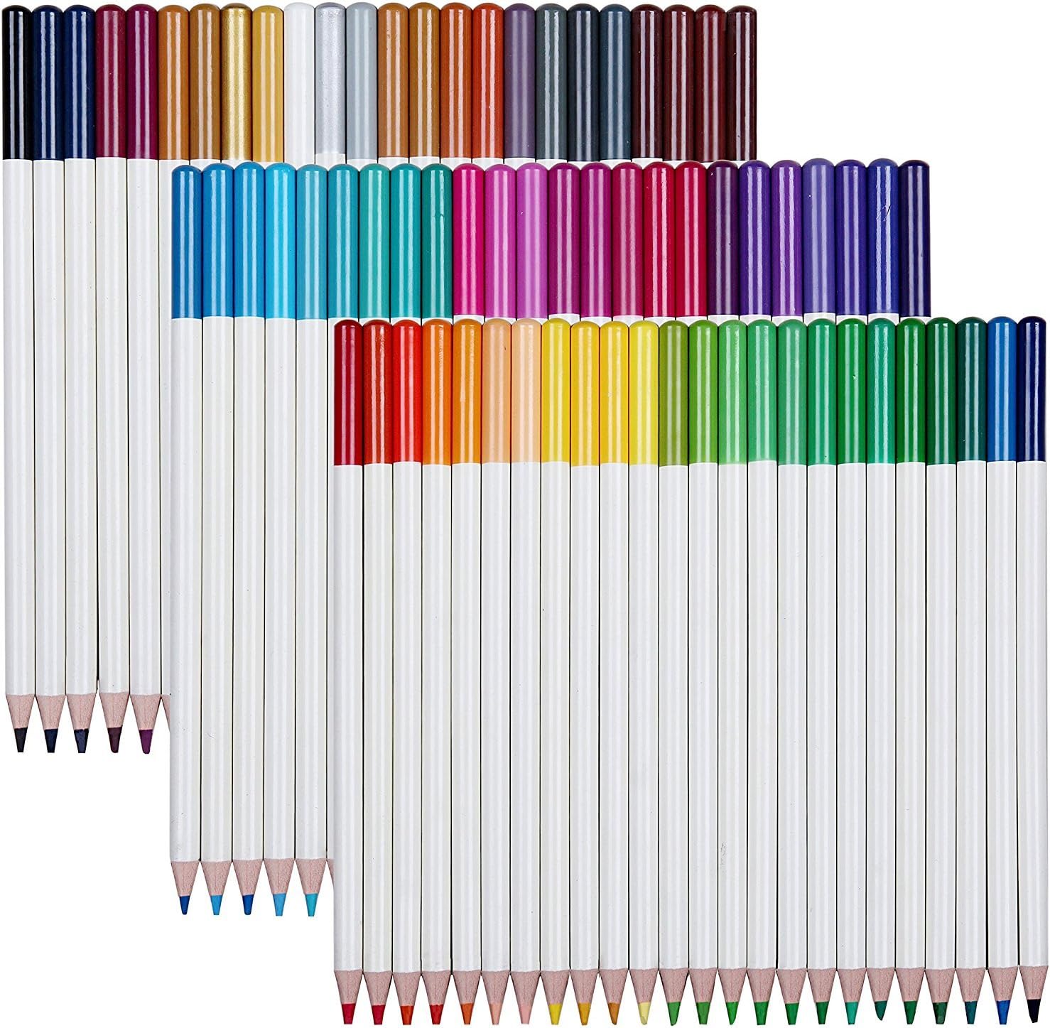 72 No Duplicates Colors Pack Art Drawing Colored Pencils Set with Tin Case