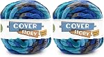 Lion Brand Yarn L'histoire de couverture est épaisse & Vite, Couverture Yarn, Aube des montagnes, paquet de 1