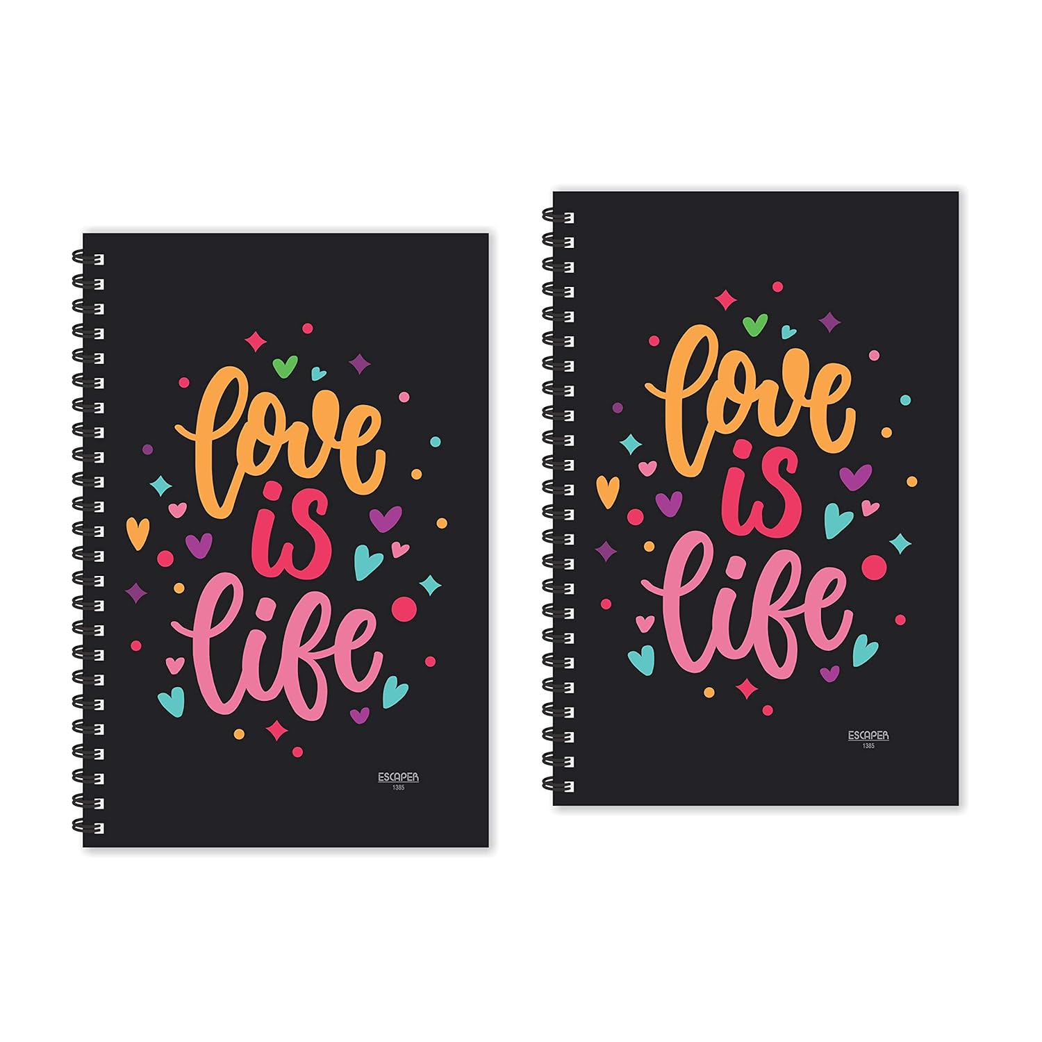 ESCAPER Love is Life (Ruled A5 Size 8.5 x 5.5 inches) Designer Love