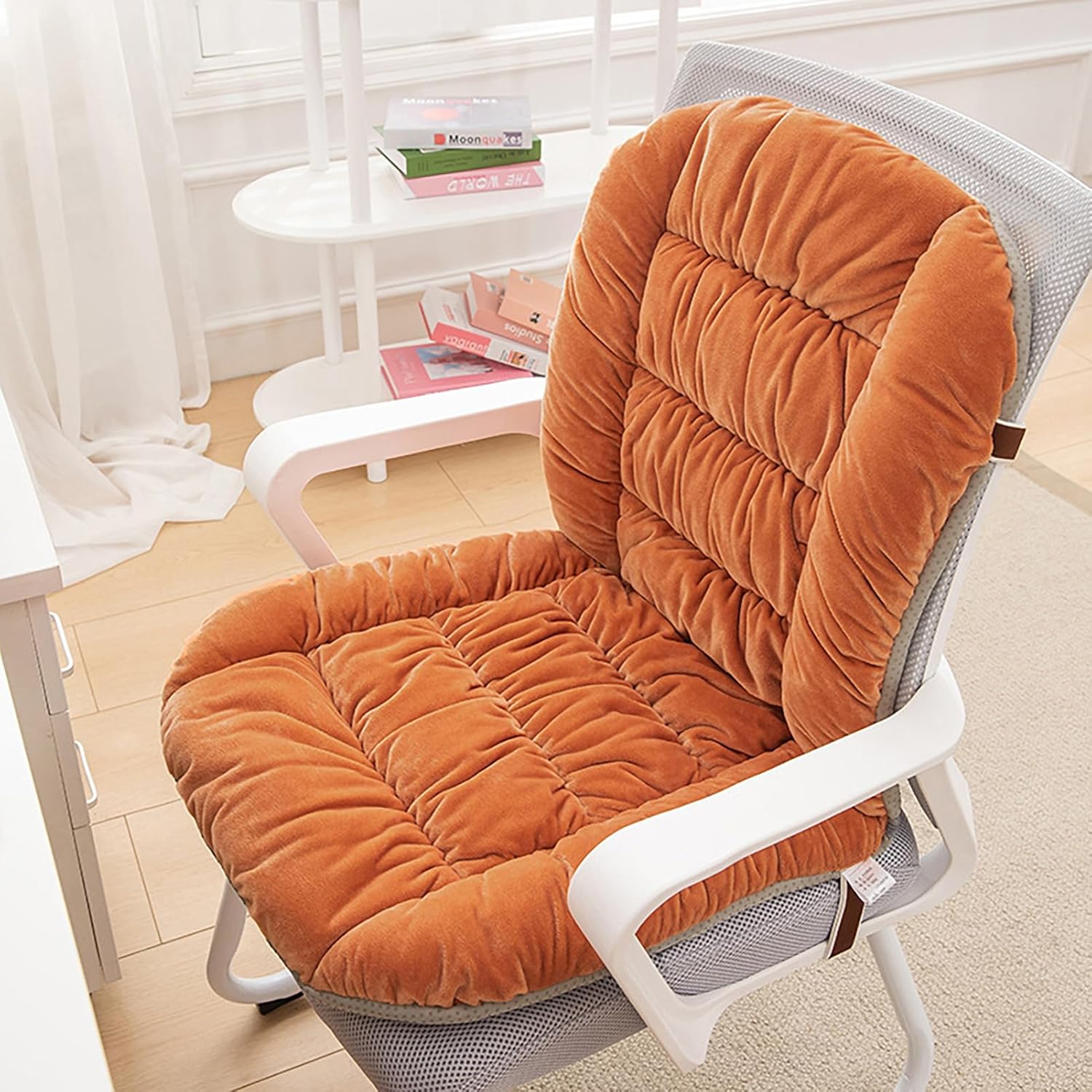 35.5''x 20'' Desk Chair Cushion Dorm Chair Cushions (35.43'' x 20'' - Orange)
