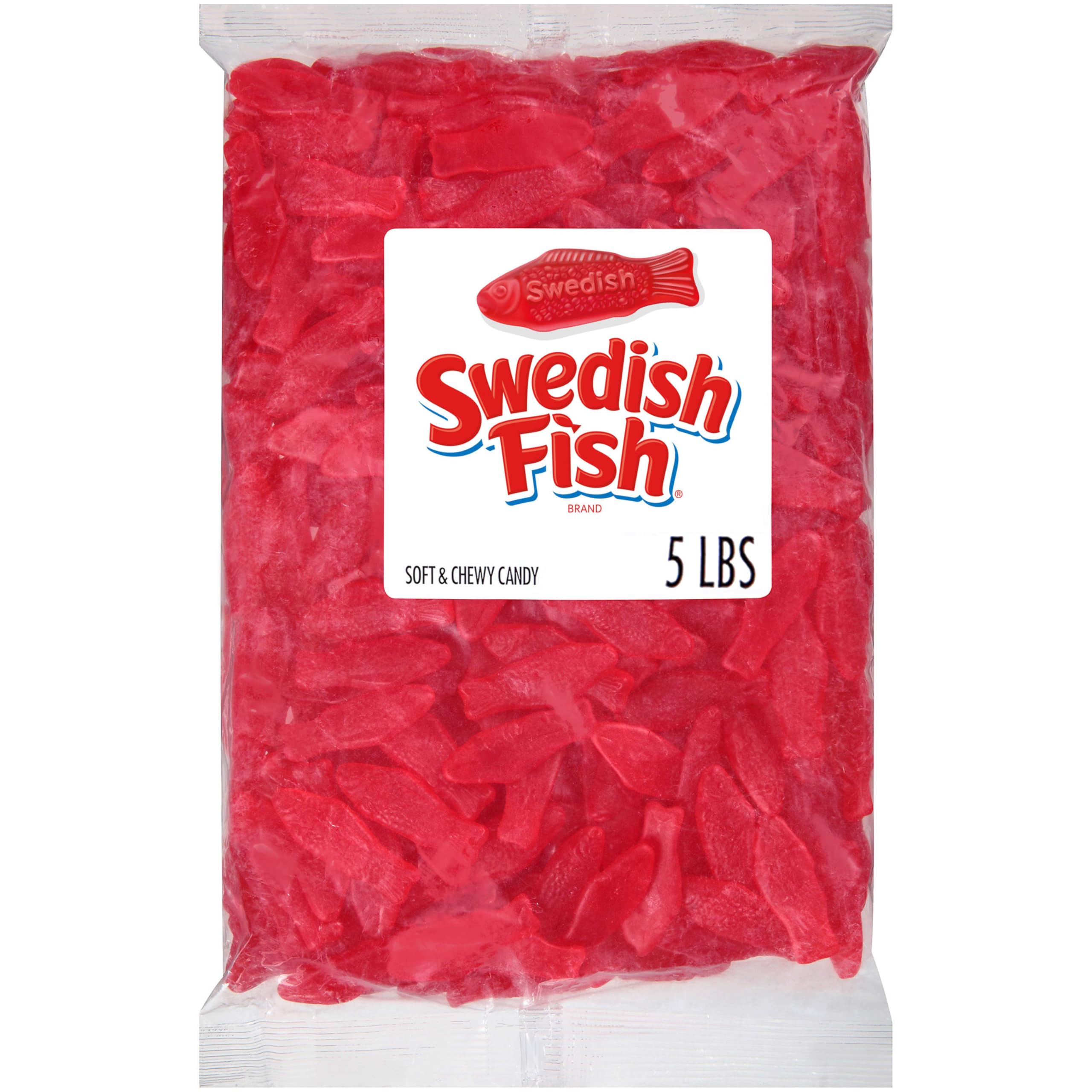 - SWEDISH FISH Soft & Chewy Gummy Candy, Bulk Candy, 5 lb