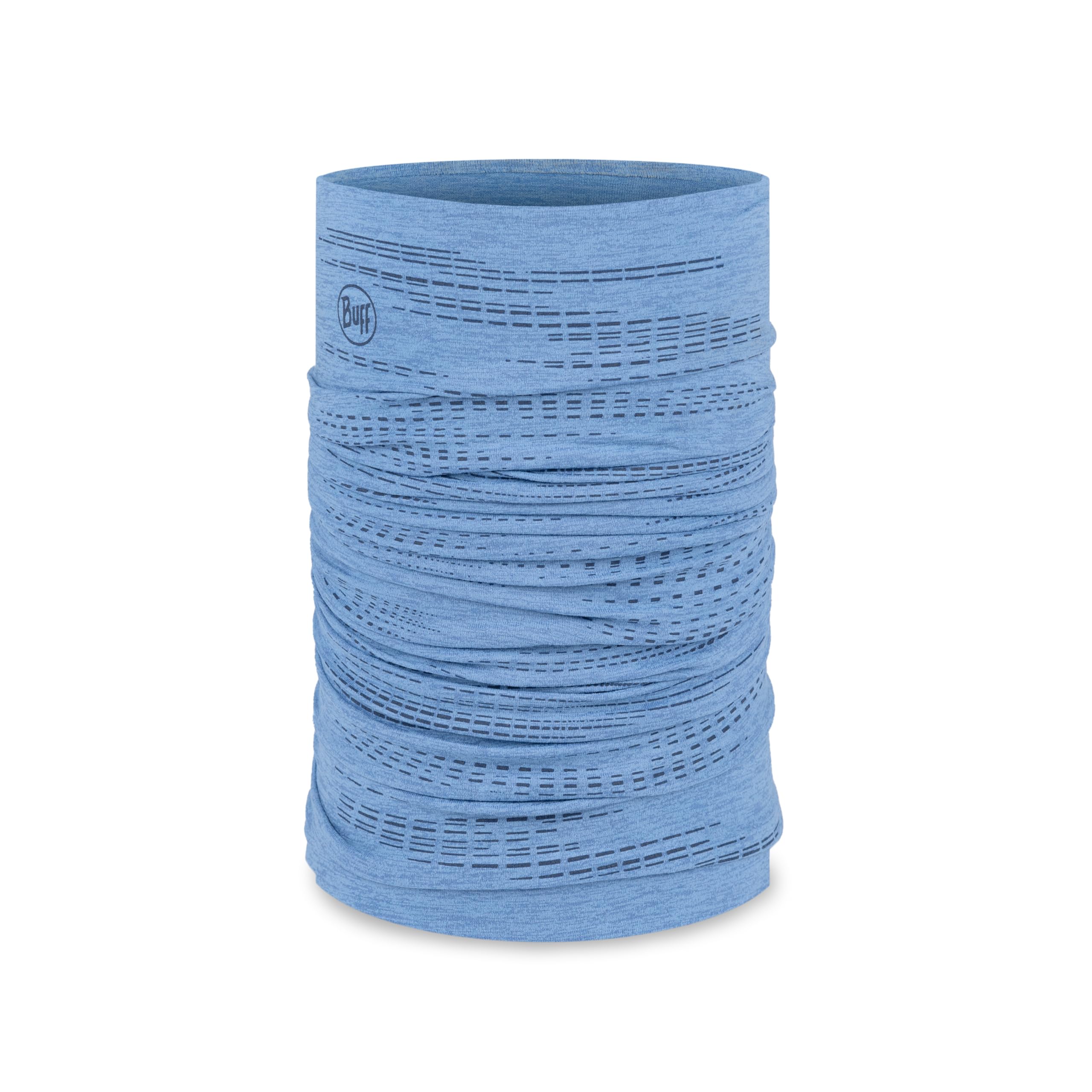 Buff®| Neckwear DryFlx Quick-Drying, Elastic, Reflective, Night, Luminous, Visibility, Running, Jogging, Moisture-Wicking, Men, Women, One Size Blue