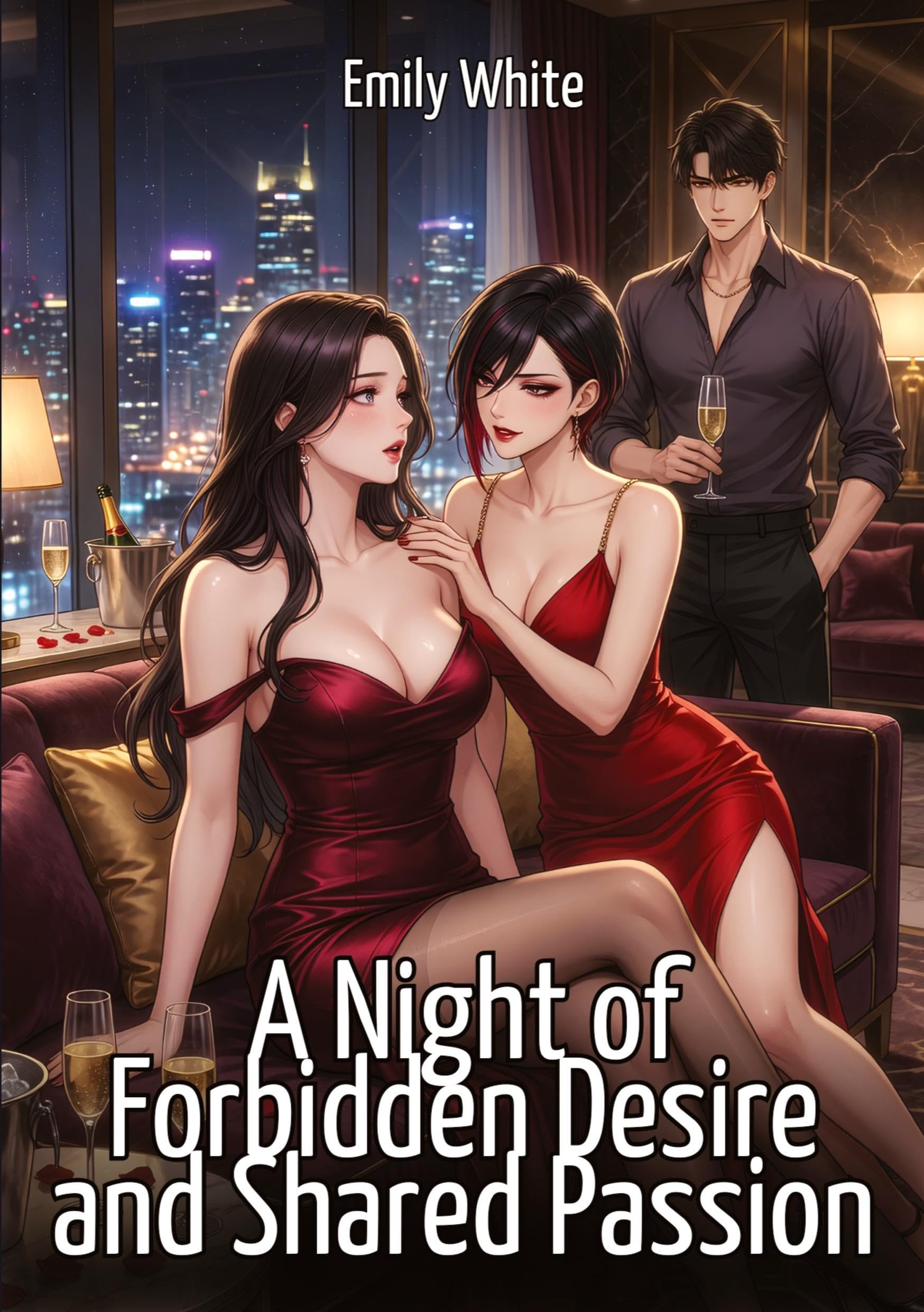 A Night of Forbidden Desire and Shared Passion: Explicit Erotic Short Stories with Hentai Illustrations