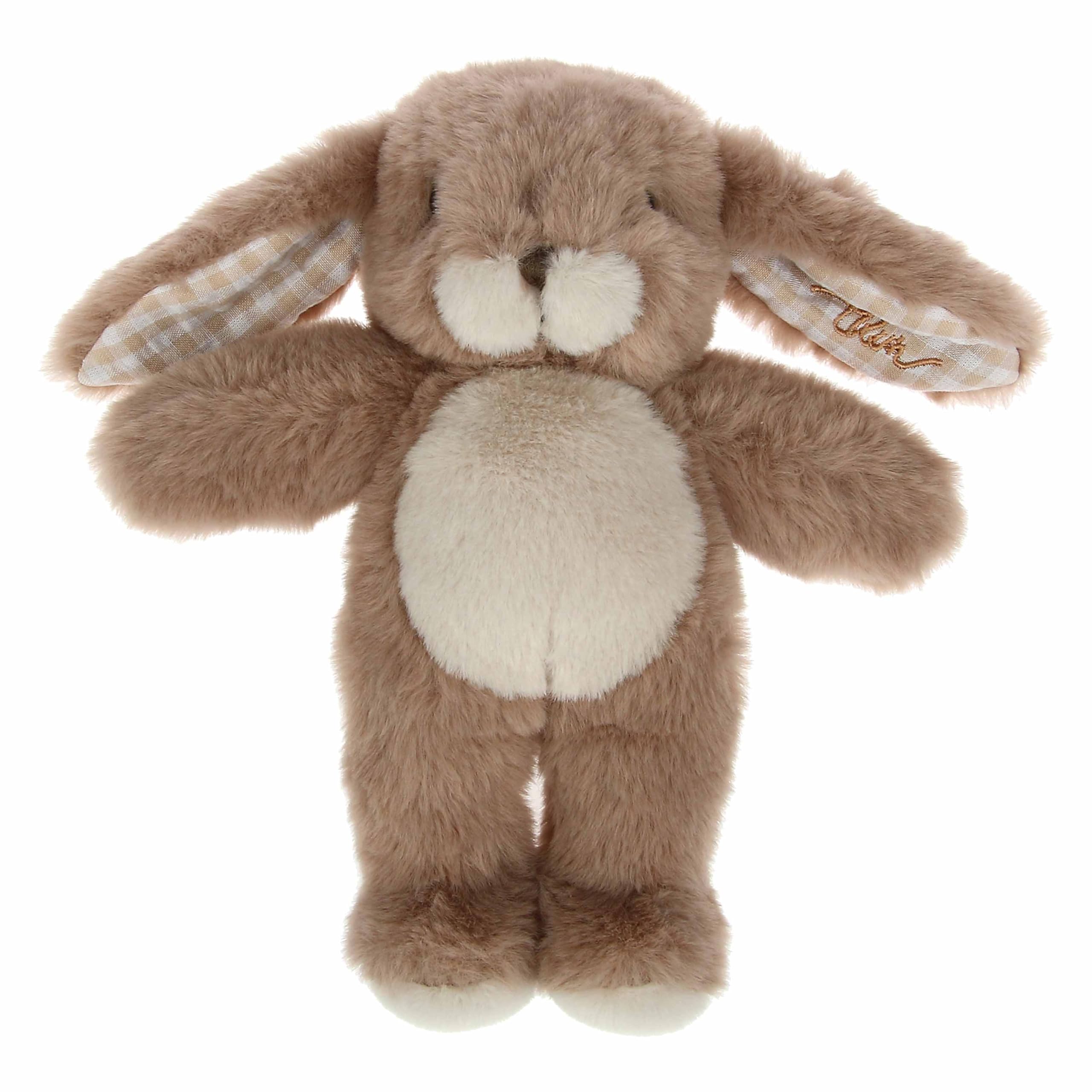 THUN - Set Peluche con Copertina, Peluche esterno 98% poliestere, 2% cotone, Coperta esterno 100% cotone, imbottitura 100% poliestere, Collezione Baby Dolce Fattoria, 20 cm, 90 x 70 cm