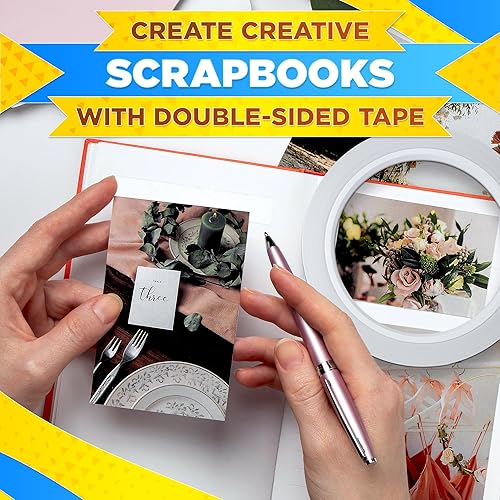 Miniatura 9 de Cinta adhesiva de doble cara, cinta de doble cara, cinta de tela de doble cara, cinta de vinilo resistente para mejoras del hogar, cinta de vinilo,