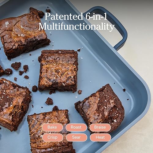 Miniatura 10 de Our Place Ovenware - Juego de 5 piezas antiadherentes, sin toxinas, cerámica y cerámica con bandeja para horno, panaderos y alfombrilla para horno,