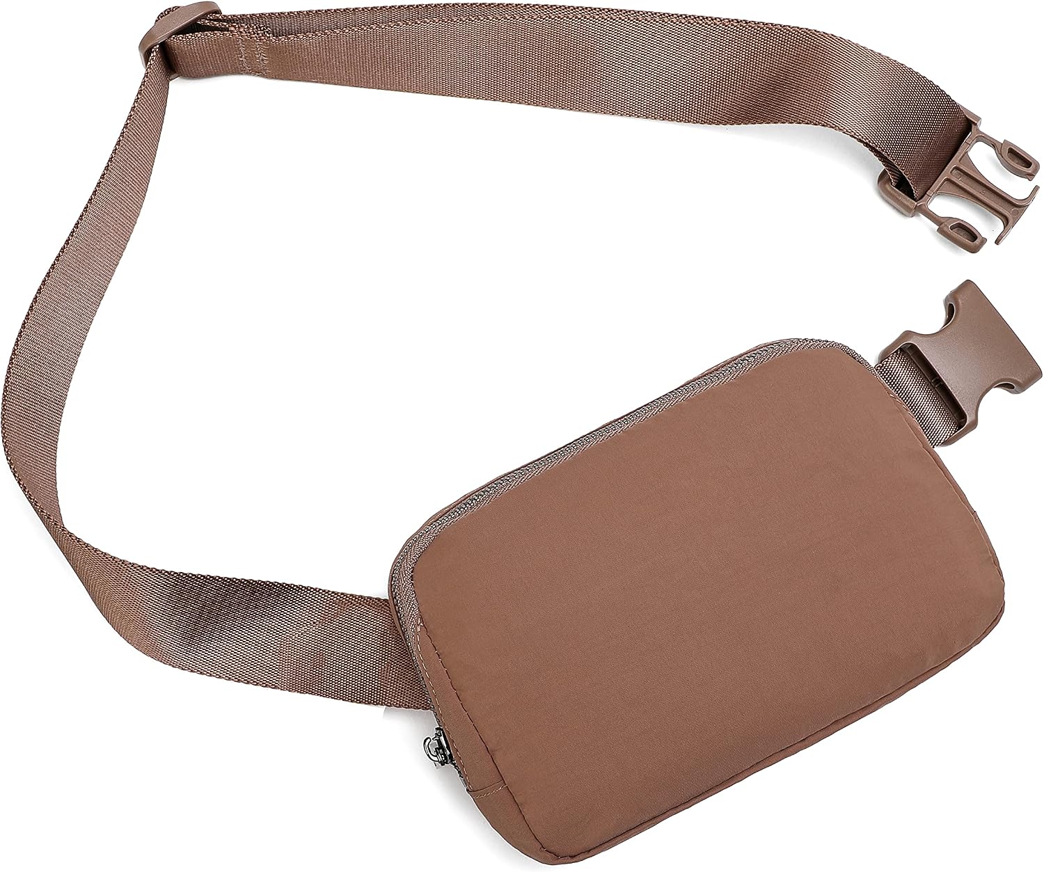 Fanny Belt Bag Waist Pack Crossbody Bags Bum Bag for Running Hiking Travel Workout Adjustable Strap for Women-brown