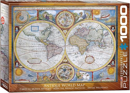 EuroGraphics Nuevo y preciso mapa del mundo Puzzle (1000 piezas), 6000-2006