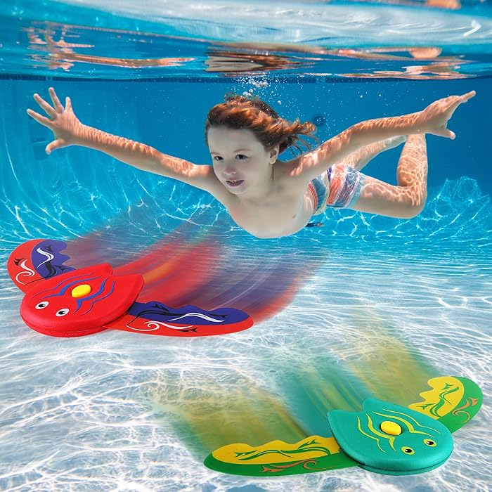 Buy 2 Pack Stingray Underwater Glider, Swimming Diving Pool Toys