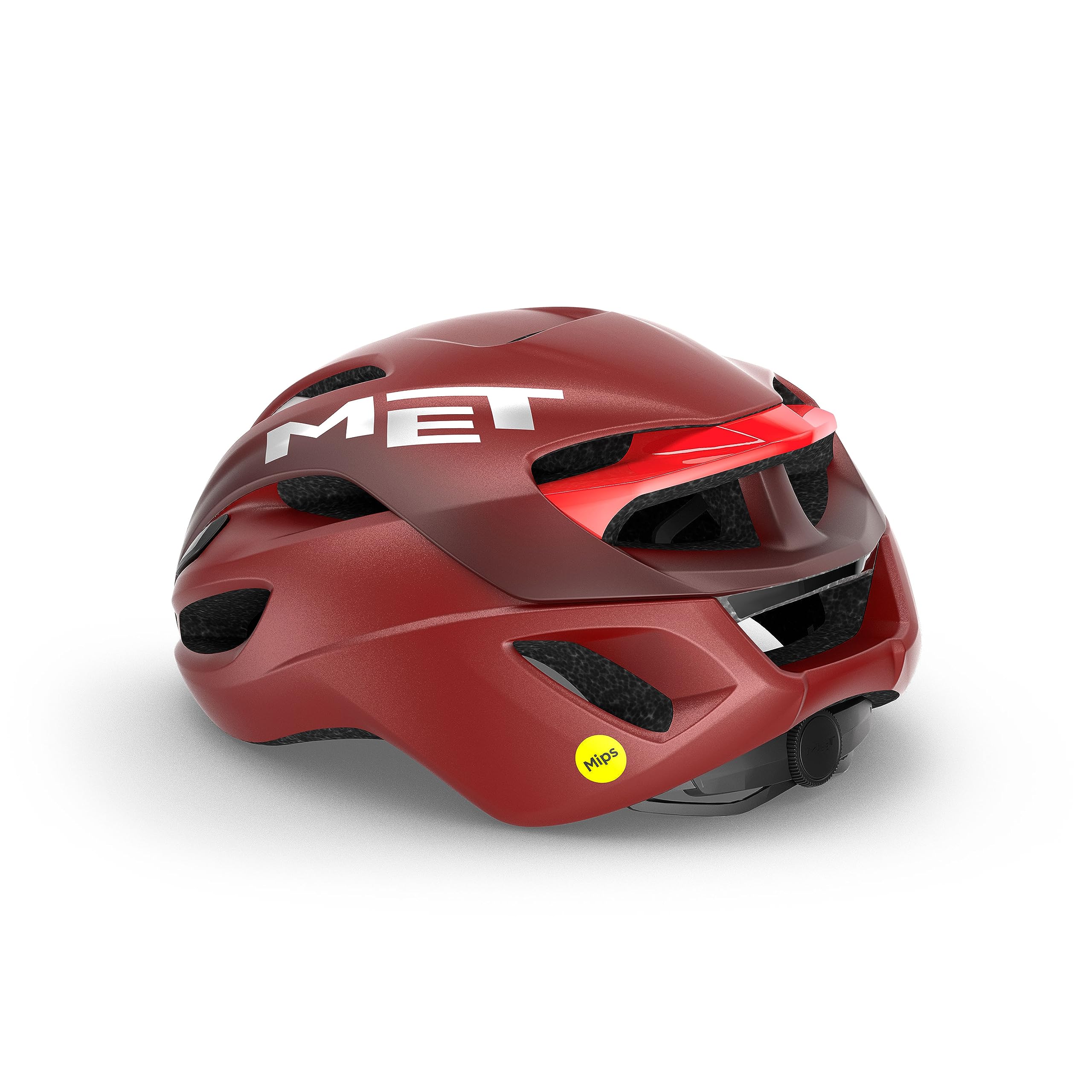 MET Rivale MIPS Road Cycling Helmet, Matt Red Dahlia, Size 52-56cm, Red Dahlia Matt - Image 2