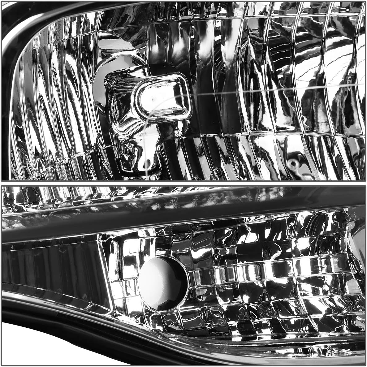 Auto Dynasty Headlight Assembly Compatible with 2007-2014 Ford Expedition, Factory Style Headlamp Replacement, Passenger Right Side, Black Housing Amber Corner, FO2503227