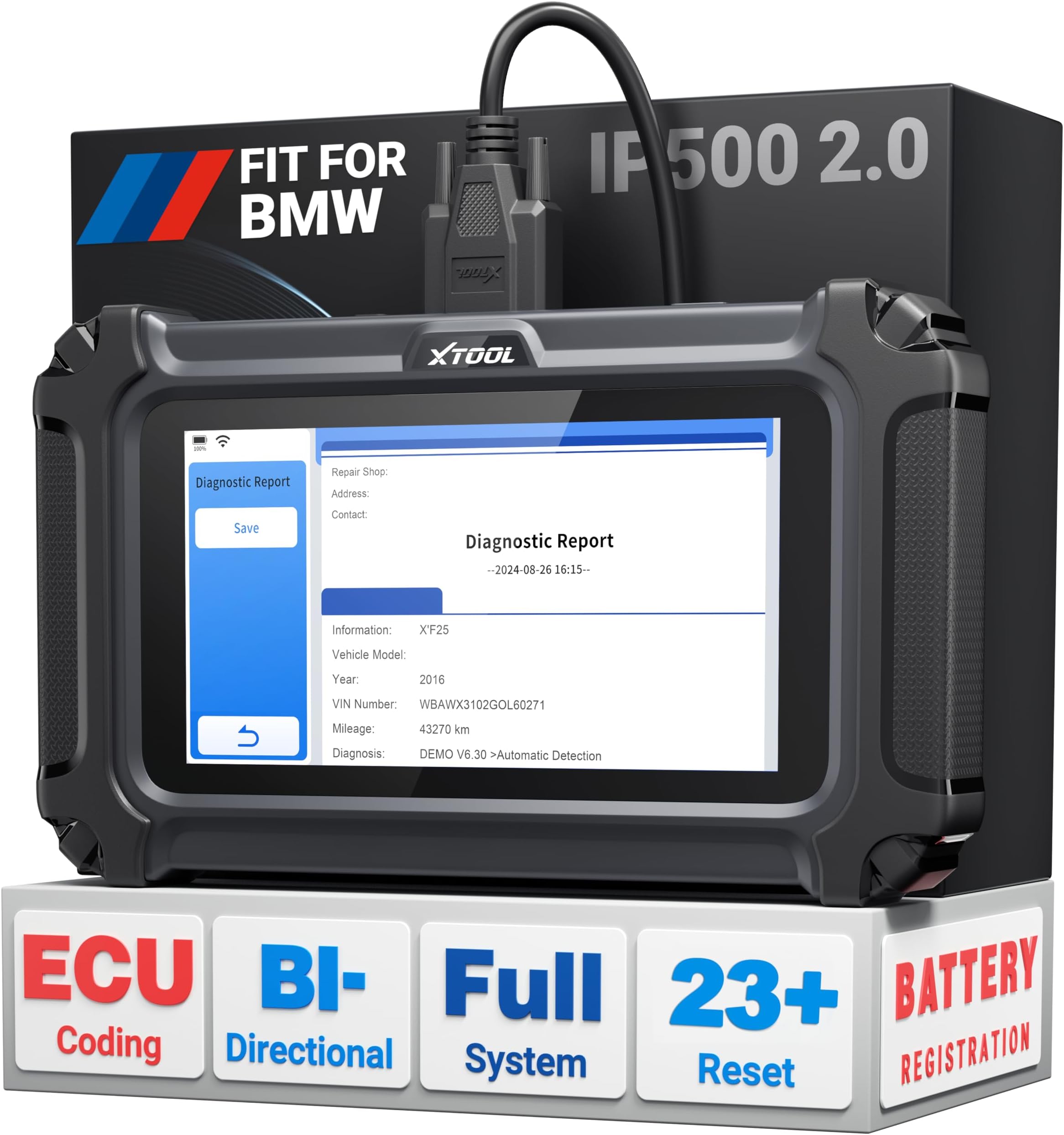 IP500 for BMW OBD2 Scanner, Full Systems Bidirectional Scan Tool