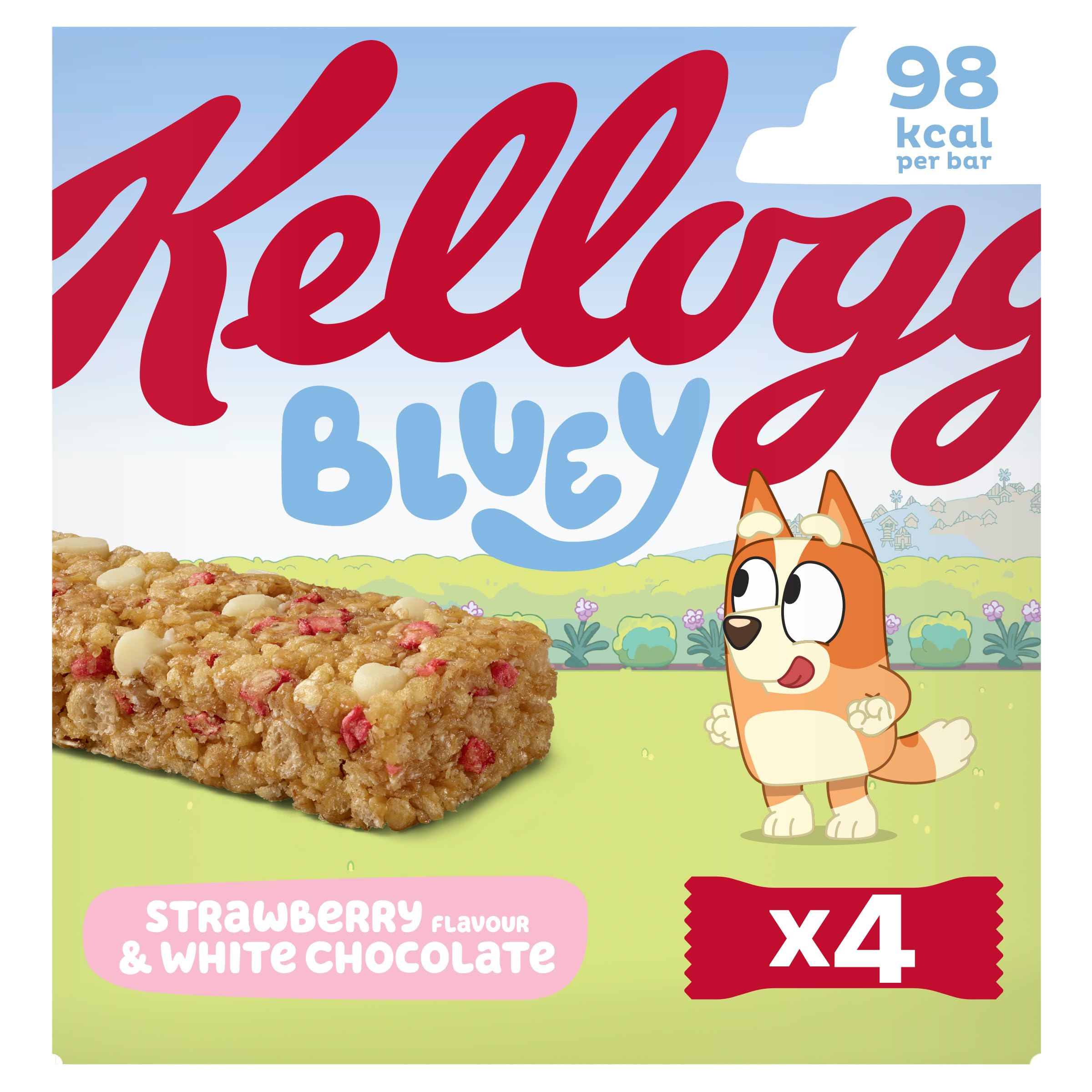 Kellogg's Bluey Strawberry Cereal Bar 4 x 25g