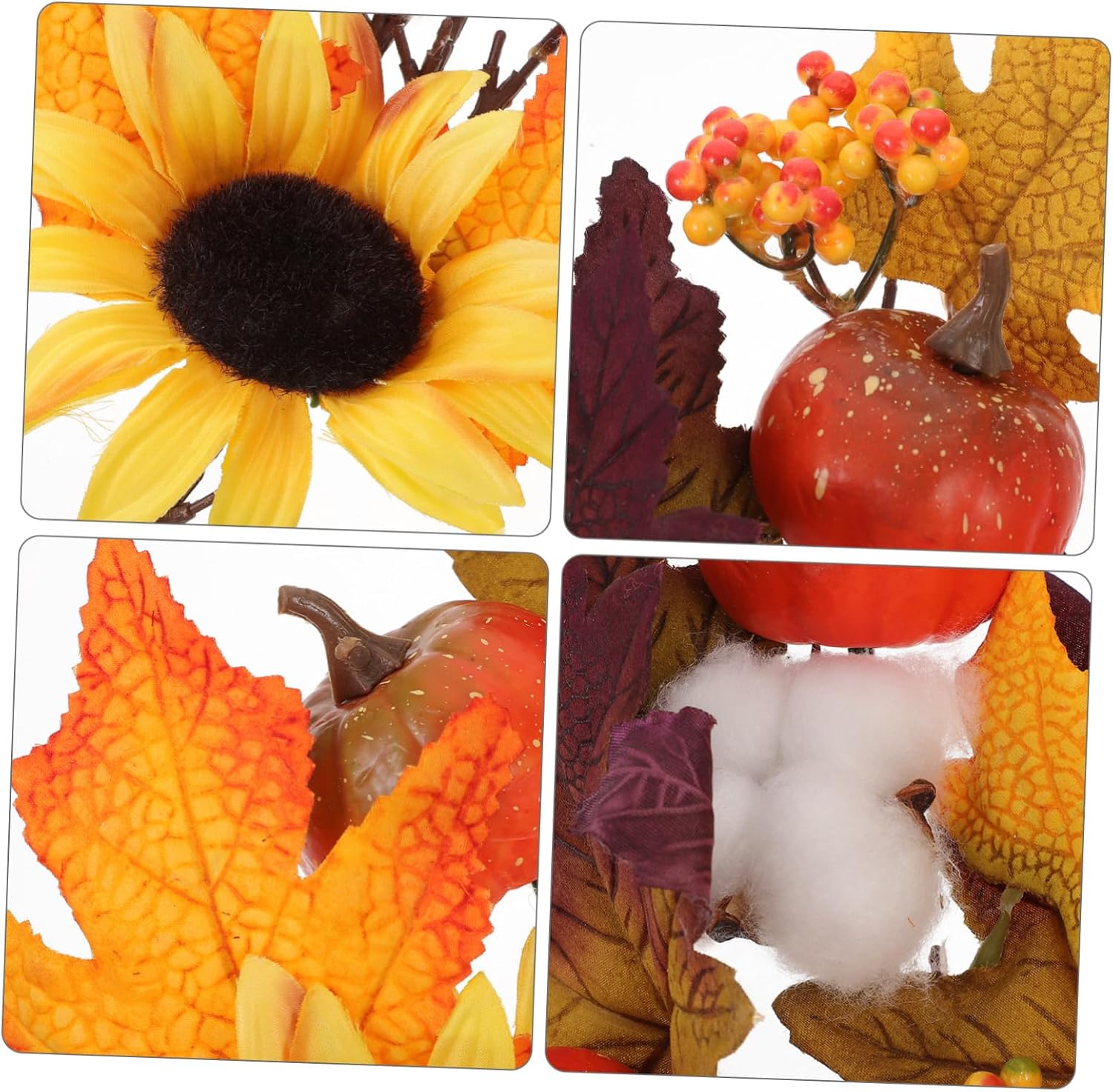 Holibanna Thanksgiving Fall Artificial Pumpkin Maple Leaf Wall Pendant for Door Autumn Hanging Decoration for Indoor Outdoor for Thanksgiving Harvest