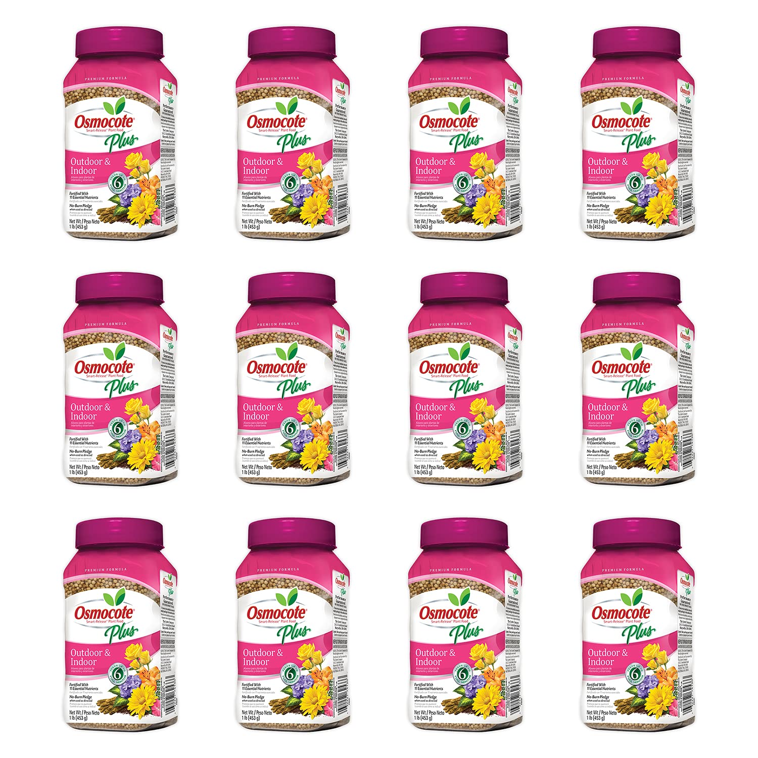 Amazon.com : Osmocote Smart-Release Plant Food Plus Outdoor & Indoor, Plant  Fertilizer, 1 lb. (12-Pack) : Patio, Lawn & Garden