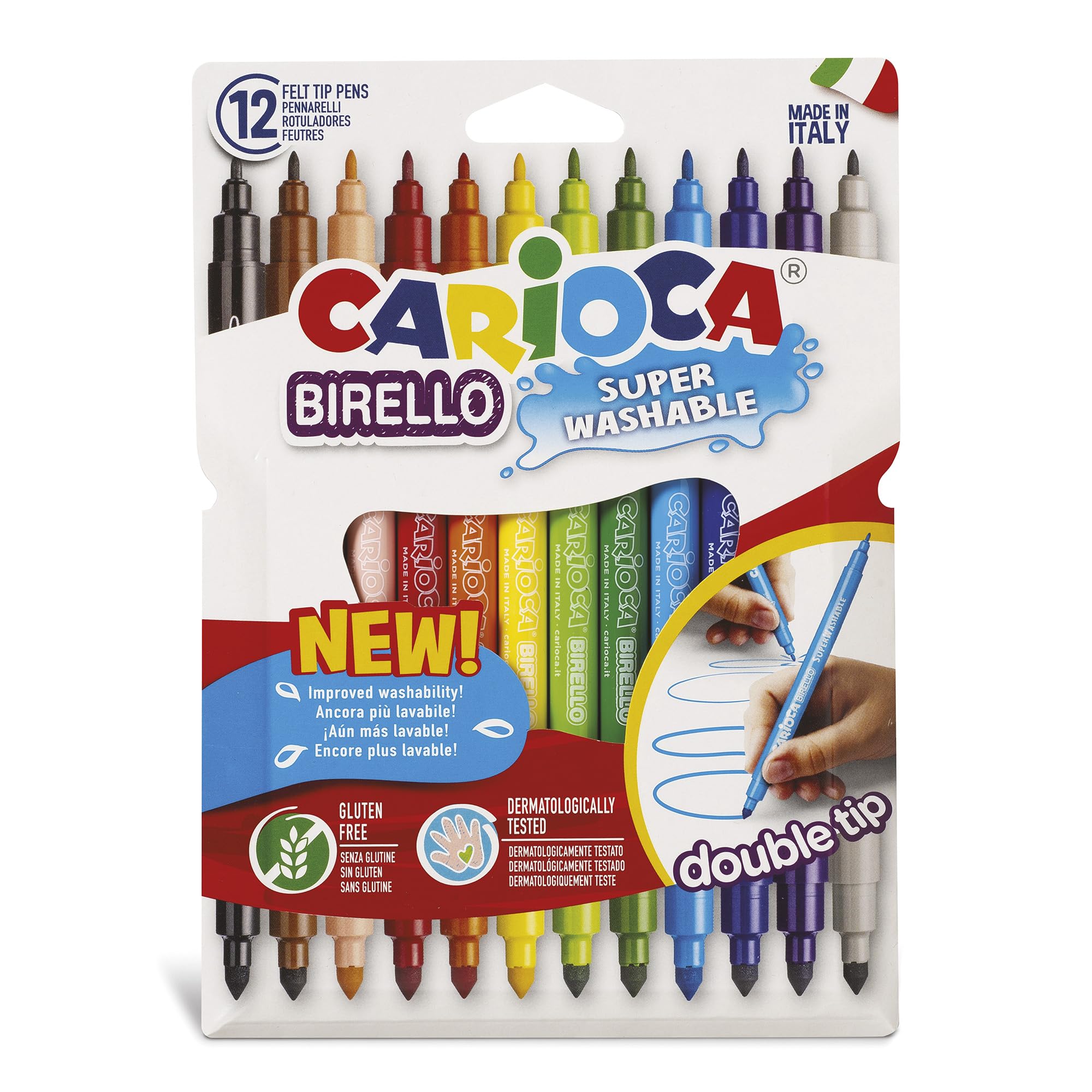 Carioca A53512012 - Pack de 12 rotuladores