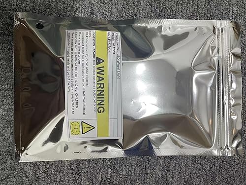 Miniatura 20 de 12 luces LED de rueda con luz de destello para válvula de neumático, lámpara para automóviles, camiones, motocicletas, bicicletas (blanco)