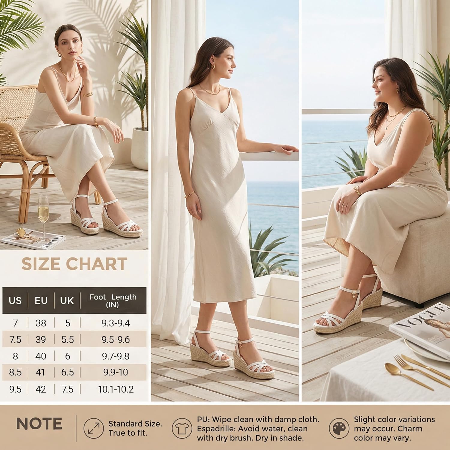 Dressy Open Toe Sandals Platform Wedge Sandals with Cushioned Insole and Ankle Strap Buckle,Strappy Espadrille Wedge Sandals for Women Comfortable Summer