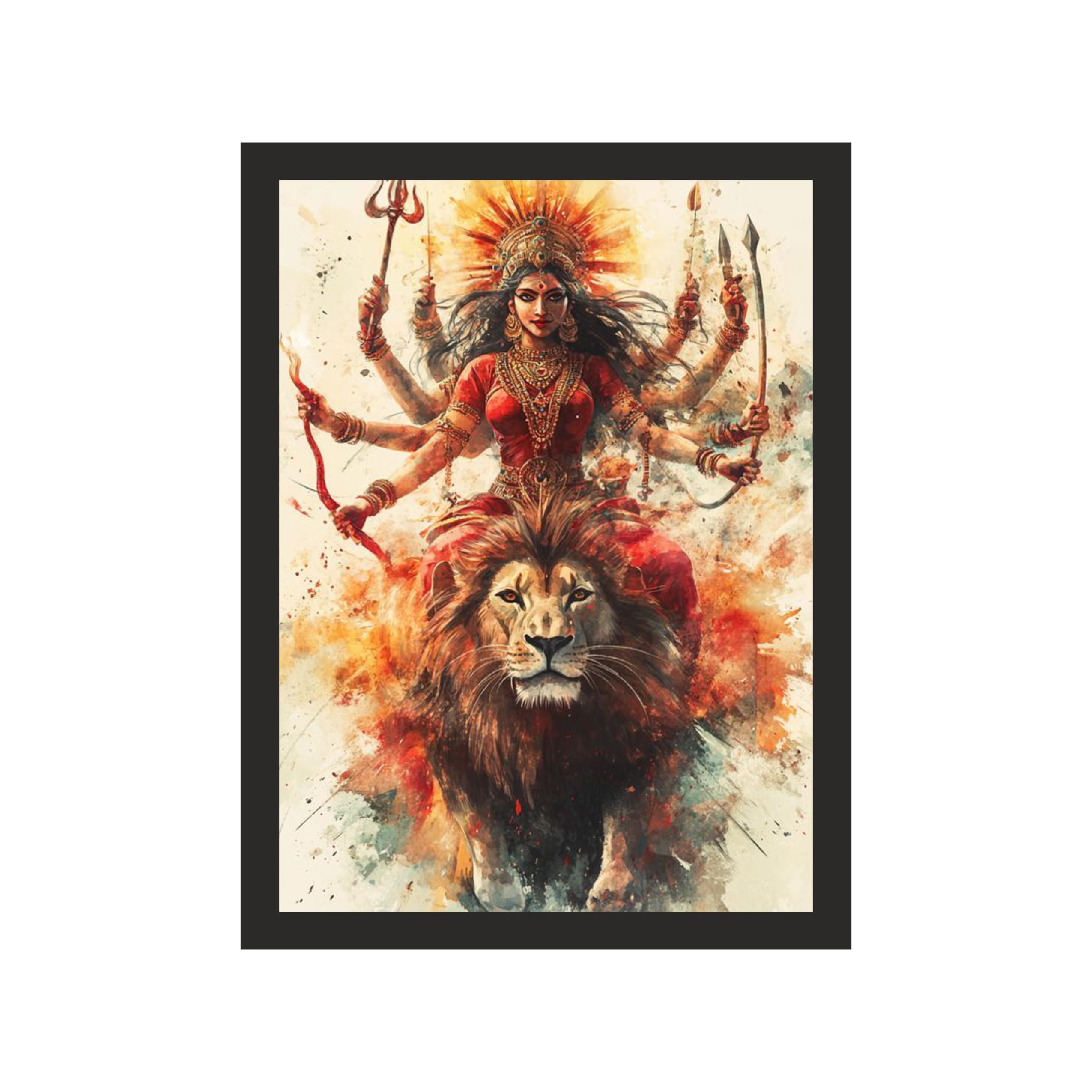 Valiant Durga: 9x12