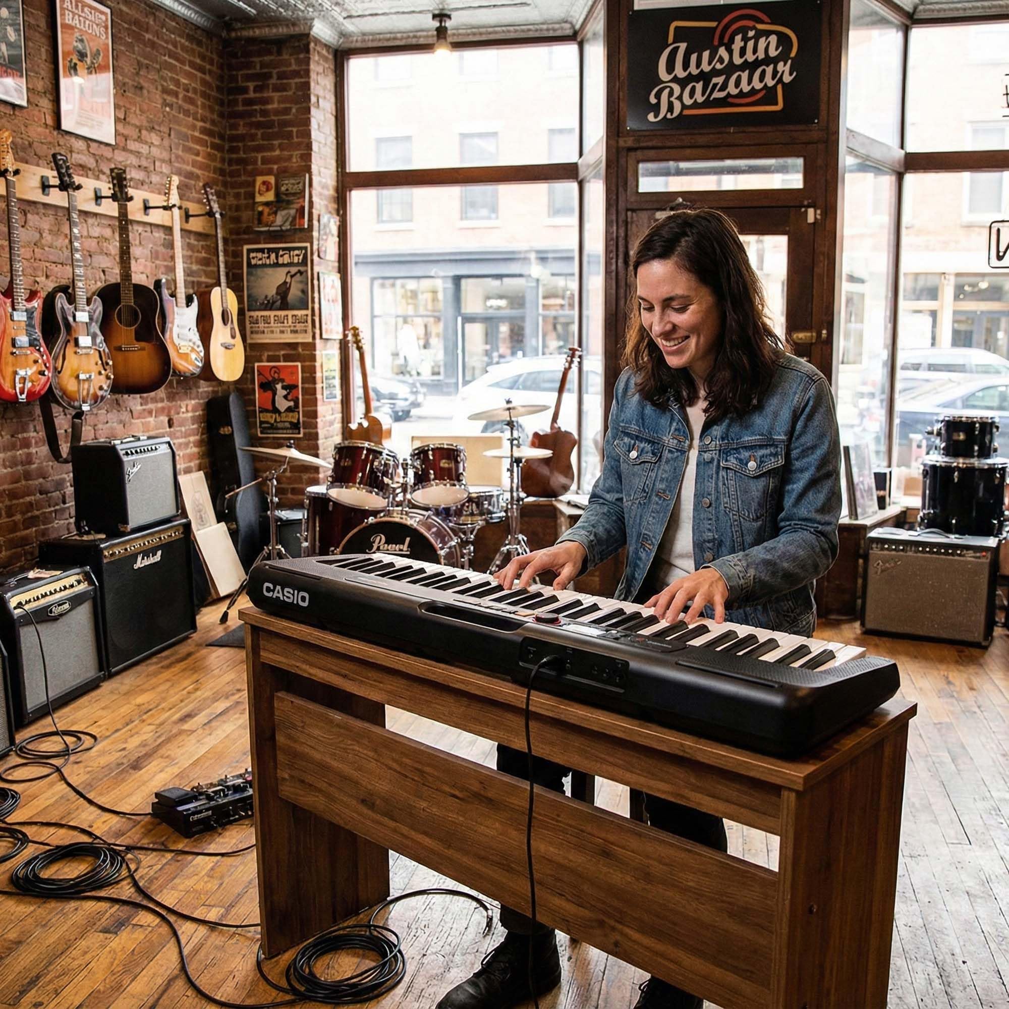 Casio CT-S200BK PPK 61-Key Premium Keyboard Pack with Stand, Headphones & Power Supply, Black