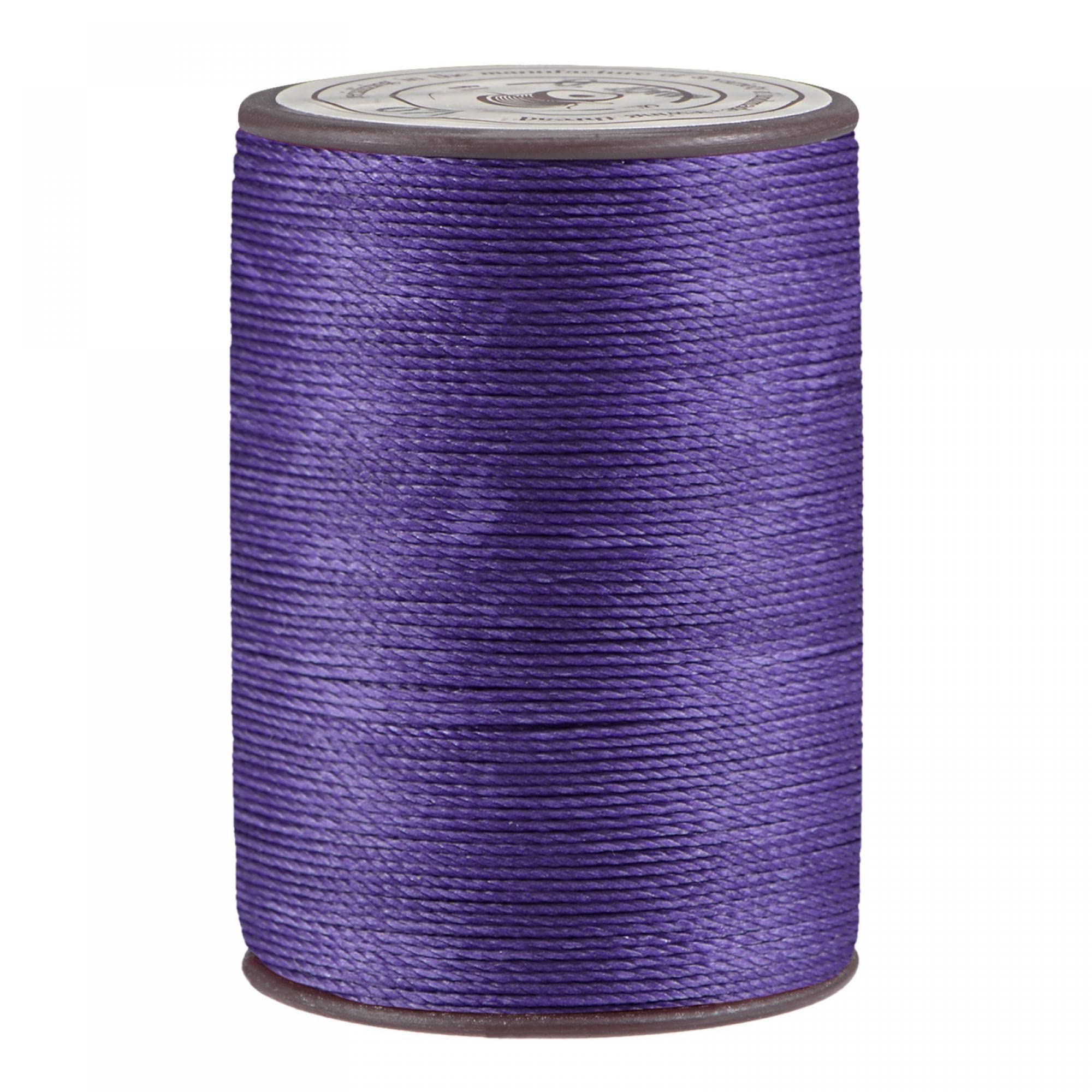sourcing map Thin Waxed Thread 93 Yards 0.65mm Dia Polyester Wax-Coated String Cord for Machine Sewing Embroidery Hand Quilting Weaving, Medium Purple