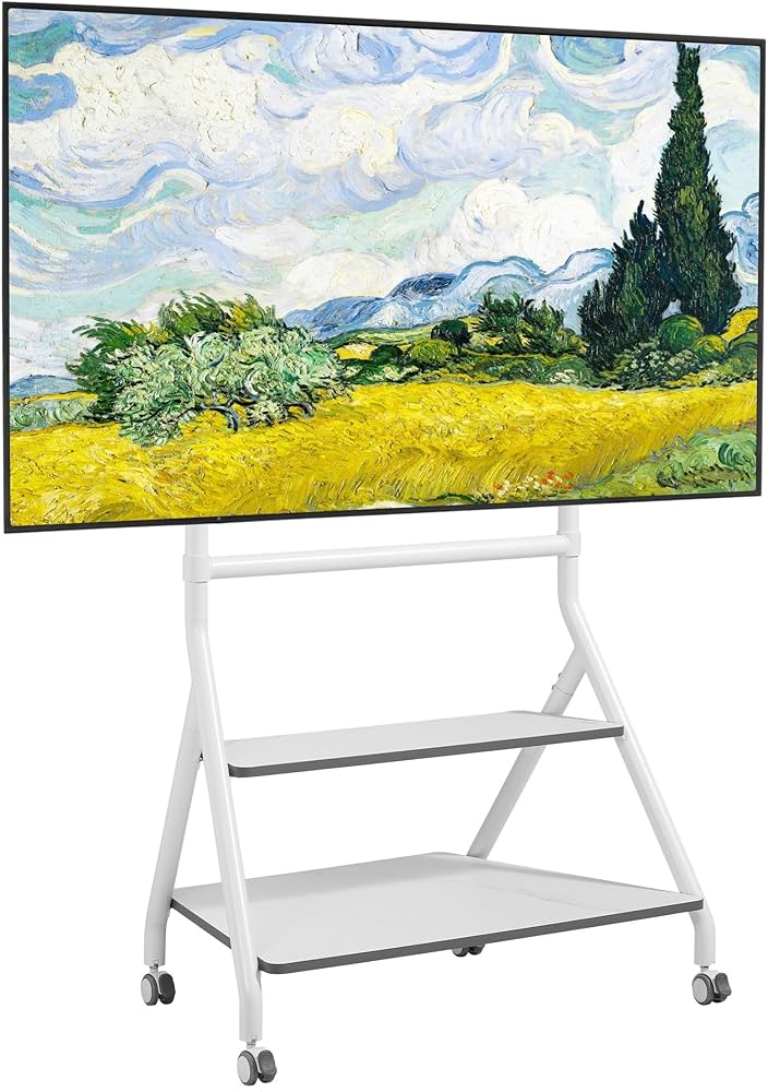 テレビスタンド テレビ台 キャスター付き モニタースタンド 40-100インチ 電動昇降テレビスタンド 32～40型対応 キャスター付き/YK-PL41BK