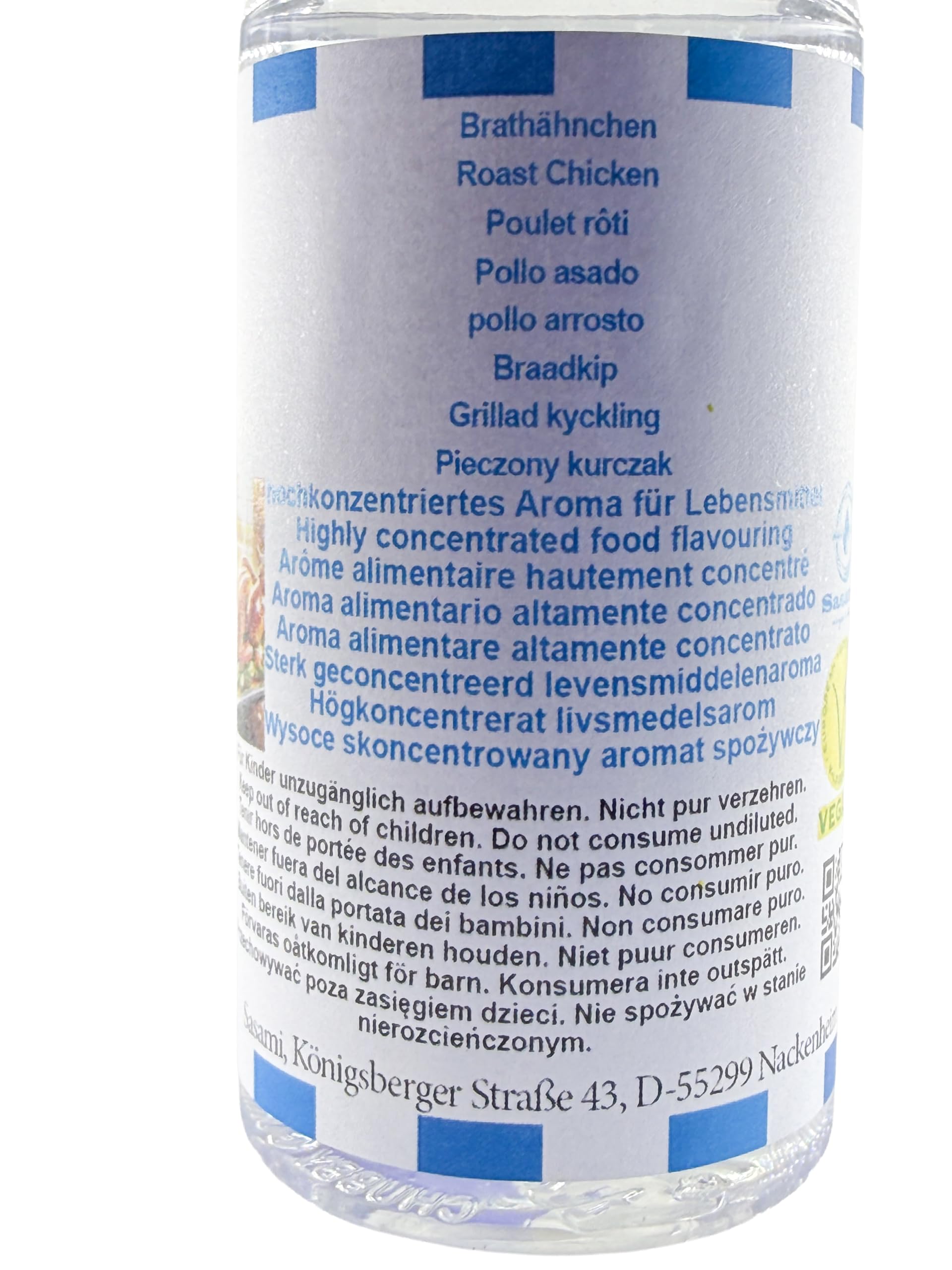 Pollo asado aroma concentrado - Vegano - Sasami - 10ml