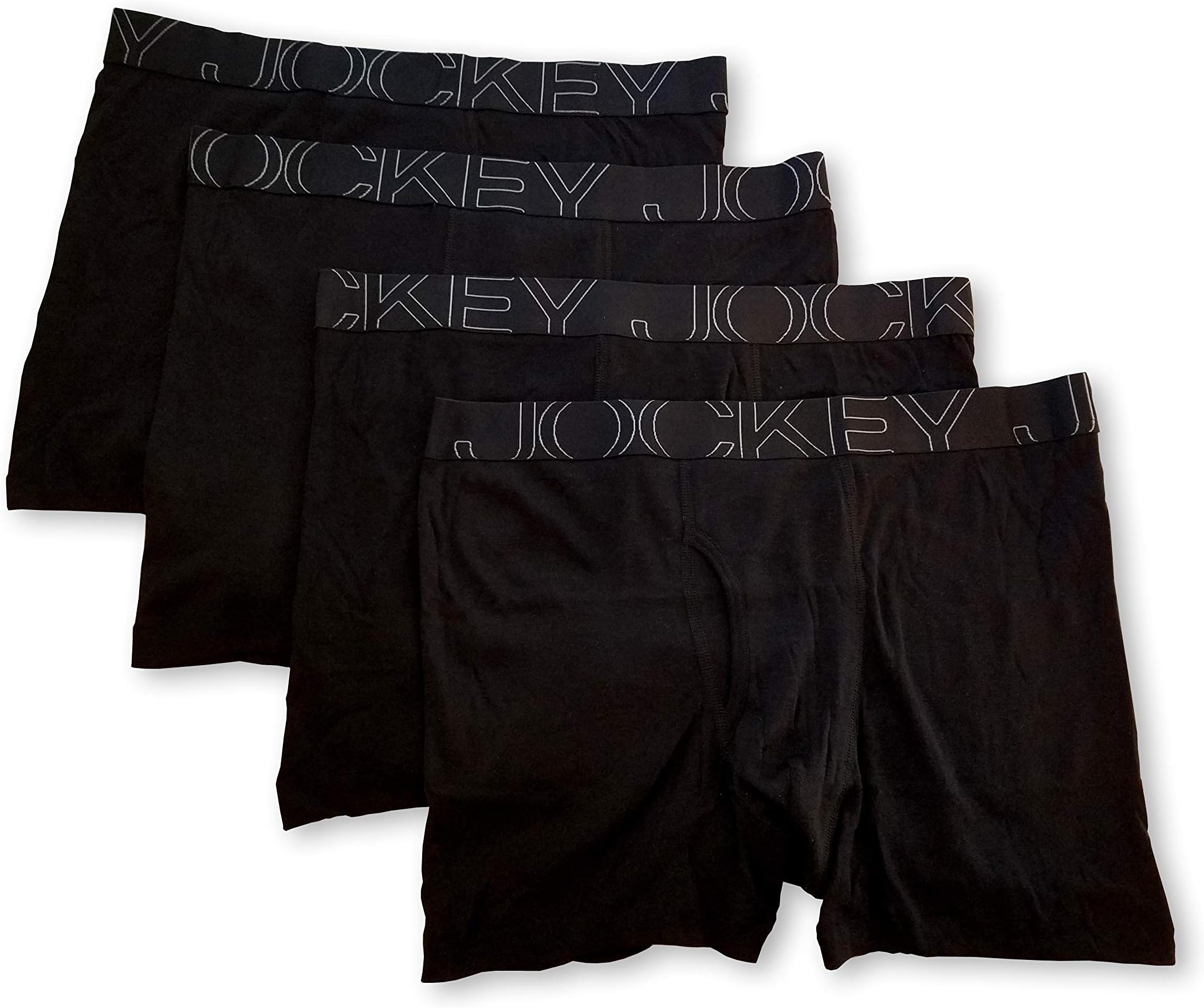 Jockey Men's Underwear ActiveBlend 5" Boxer Brief - 4 Pack