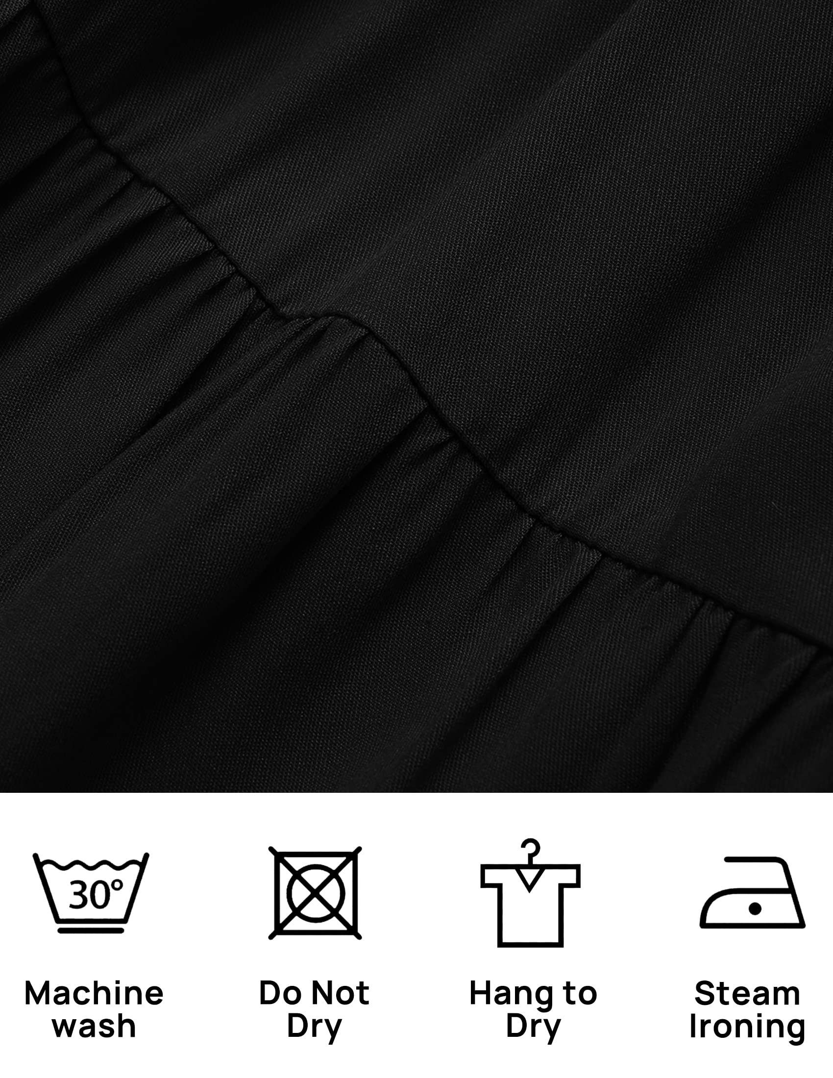 ZESICA Women's 2025 Summer Spaghetti Strap Sleeveless Square Neck Ruffle A Line Swing Mini Dress