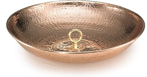 Good Directions 479P Rain Chain Basin Large 16-1/2 Inch Diameter, 4 Inches High, 100% Pure Copper