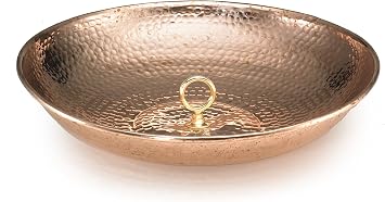 Good Directions 479P Rain Chain Basin Large 16-1/2 Inch Diameter, 4 Inches High, 100% Pure Copper
