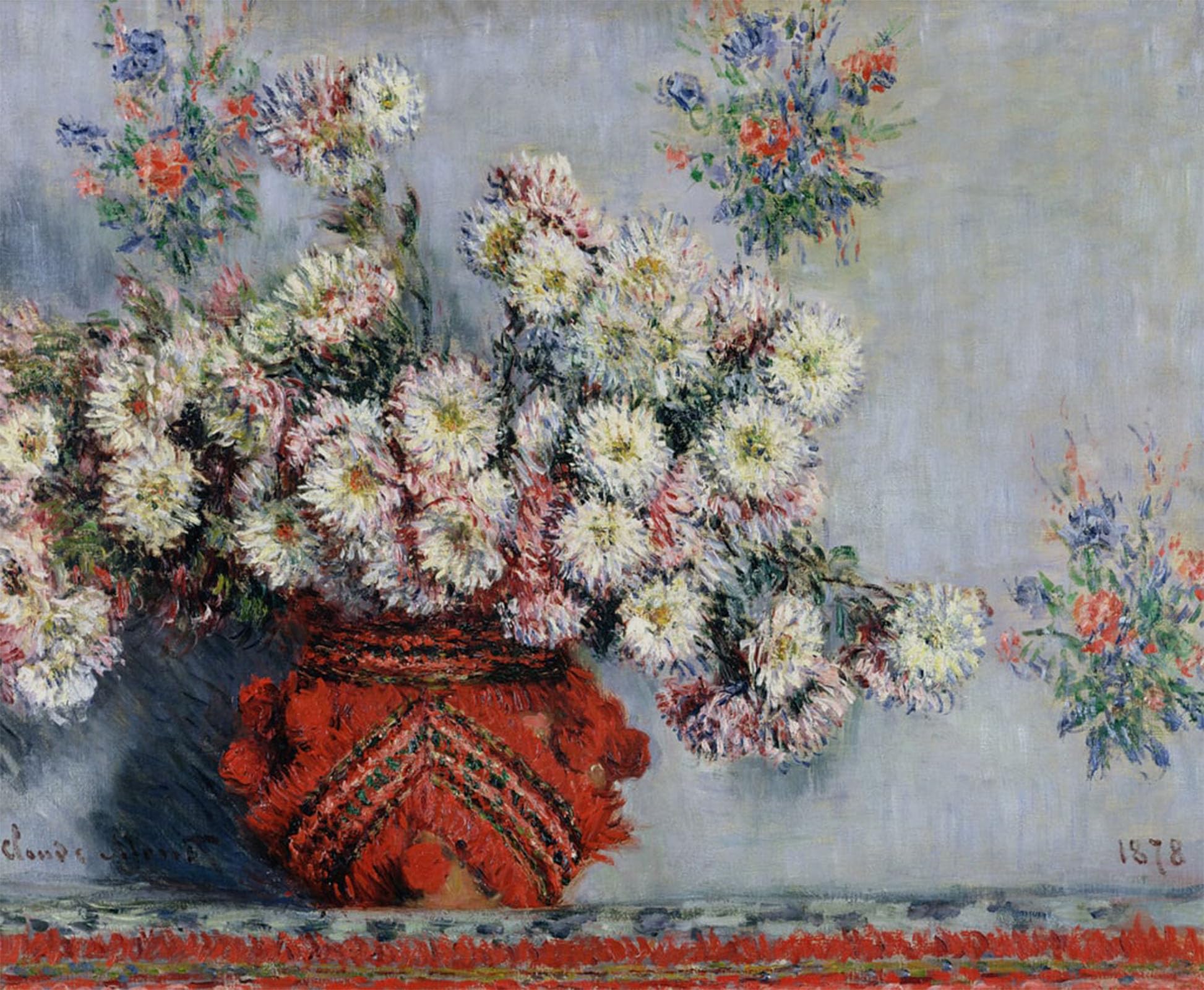 ARTXLXXBN Famous Print Painting Colorful Art Print Flower by Claude Monet Canvas Art Decorations for Home Decor 60x90cm