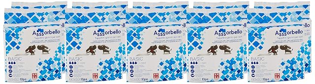 Foto 5 de 5 de Ferribiella IGN010B - Alfombrillas higiénicas para Perros, básicas, 60 x 60 cm, Color Blanco, 120…