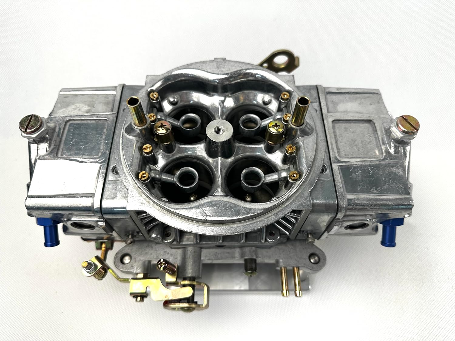 Aluminum Carburetor 750 CFM Double Pumper Mechanical Secondary 4150 (Silver)