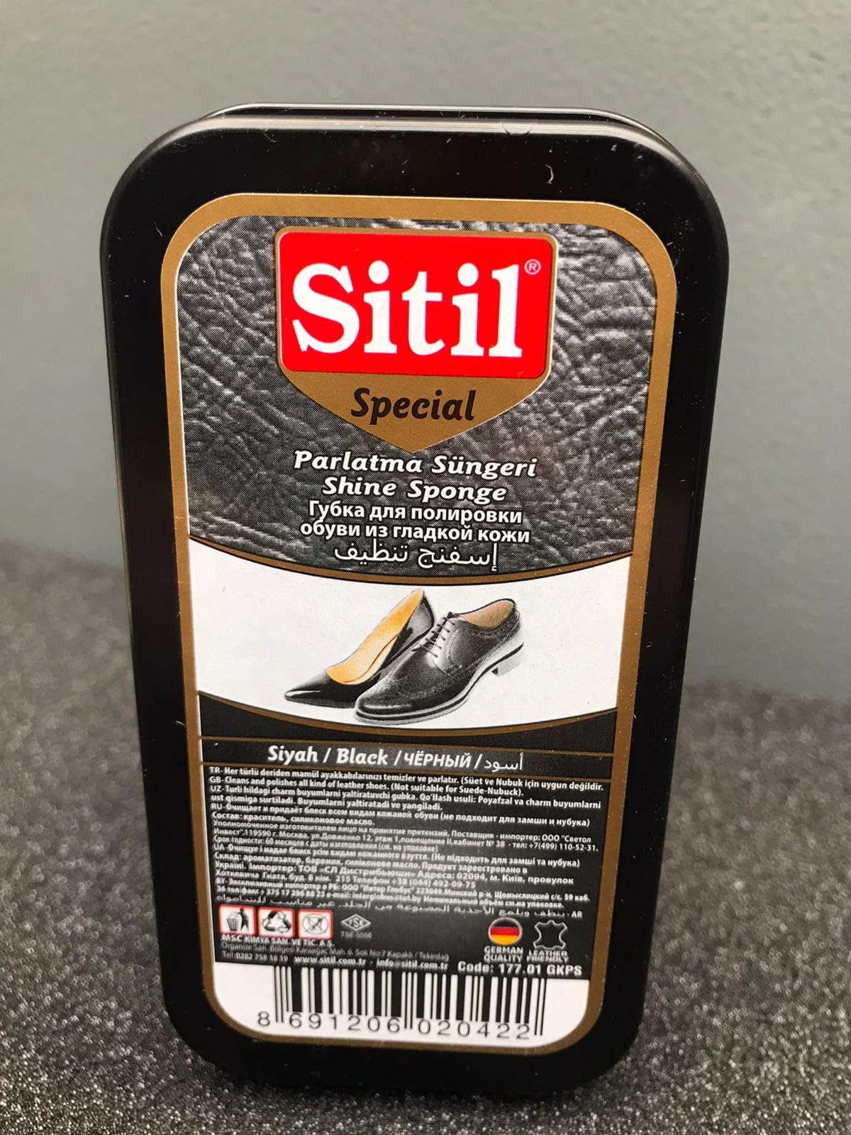 SİTİL - SPECİAL GENİŞ KUTULU PARLATICI SÜNGER - SİYAH