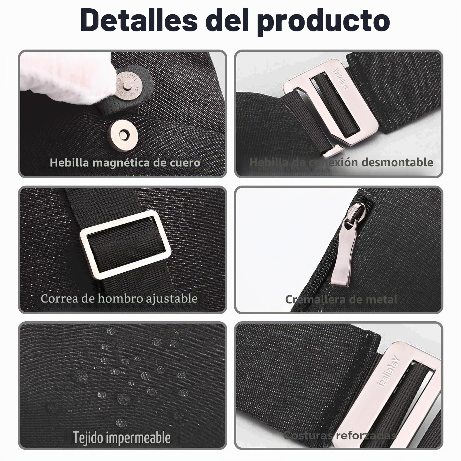 Bolsa de viaje antirrobo, bolsa cruzada de gran capacidad con un hombro, bolsa cruzada ligera para viajes, deportes