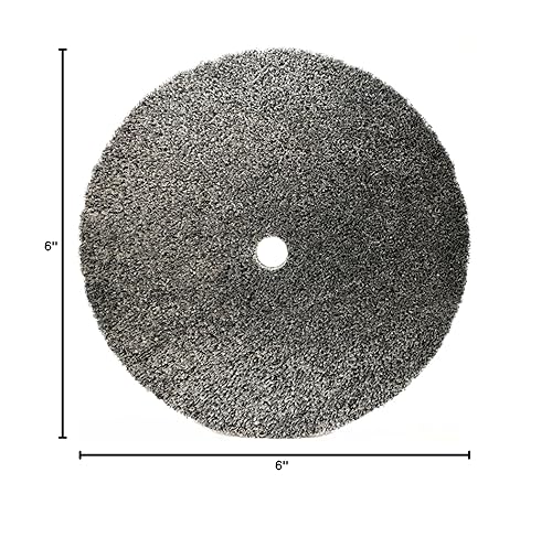 Miniatura 8 de EXL - Rueda unitizada, carburo de silicio, 6 pulgadas de diámetro x 12 pulgadas de ancho x eje de 12 pulgadas, 2S fino, (paquete de 1)