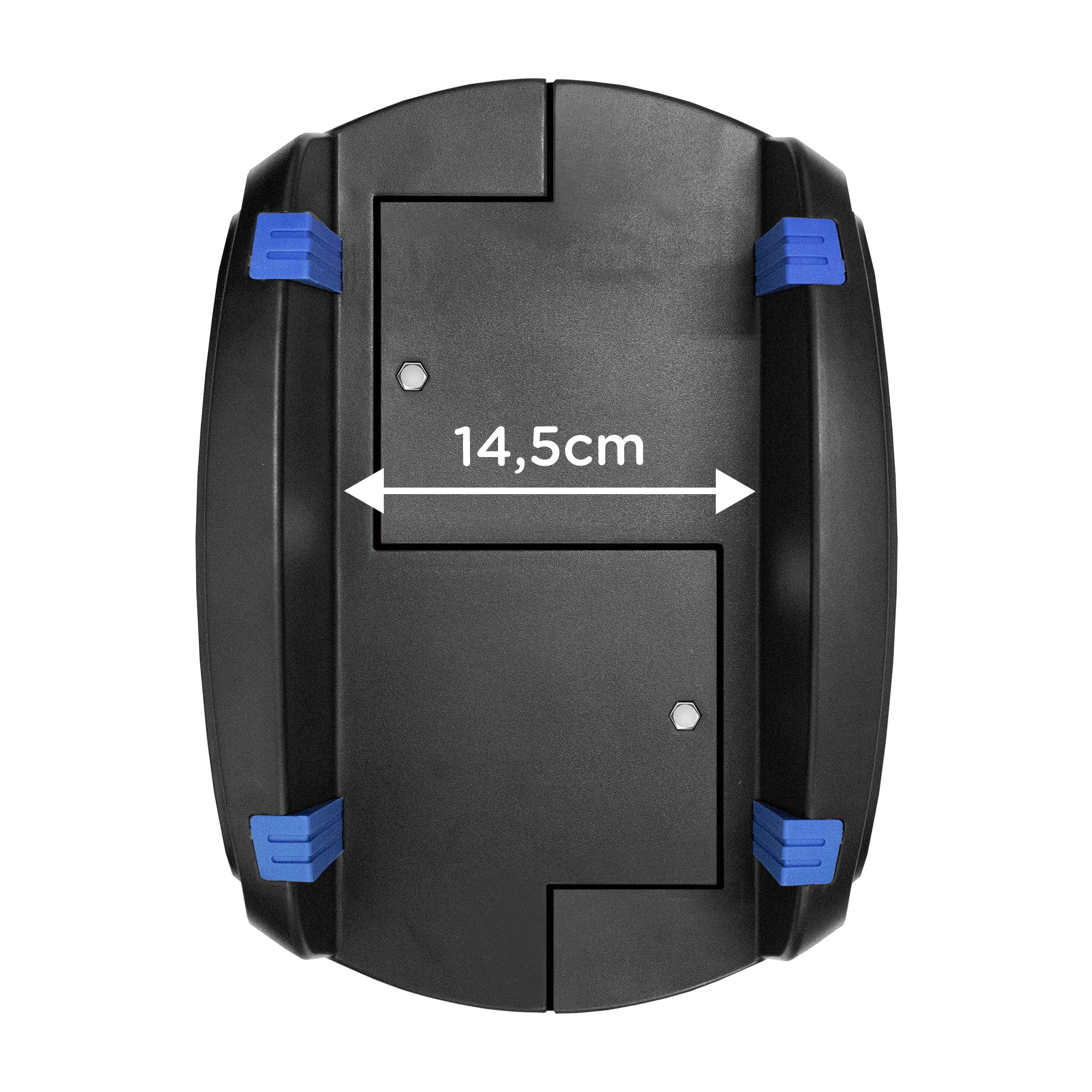 Atlantis carrellino carrello porta PC desktop tower con sponde di protezione, 4 ruote, base regolabile in larghezza da 15,5 cm a 25,5 cm, adatto per PC desktop e PC gaming. P002-CS-5AK.