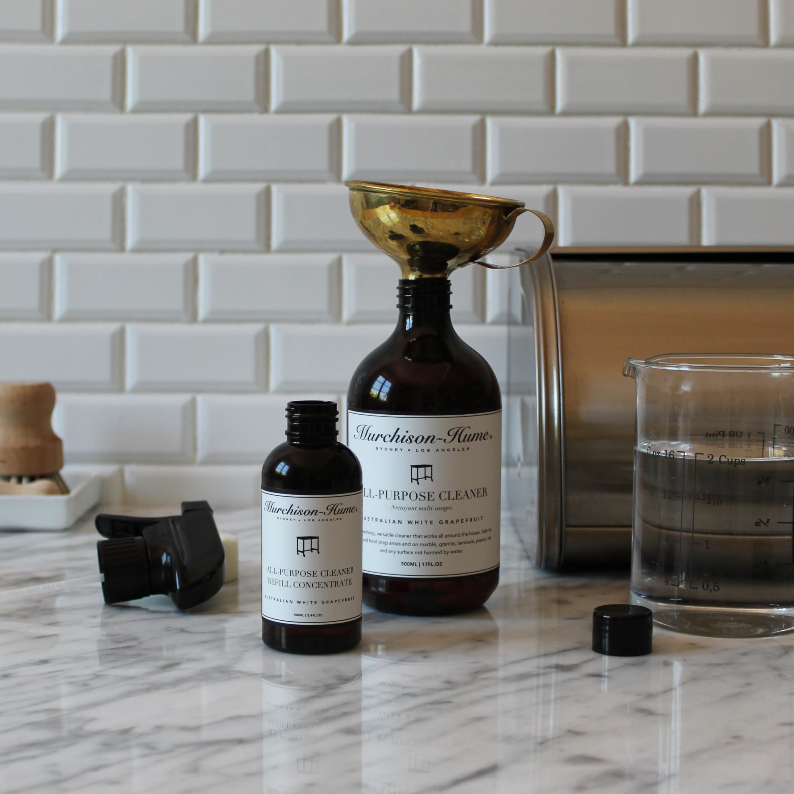 Murchison-Hume Solid Brass Funnel, 3.25